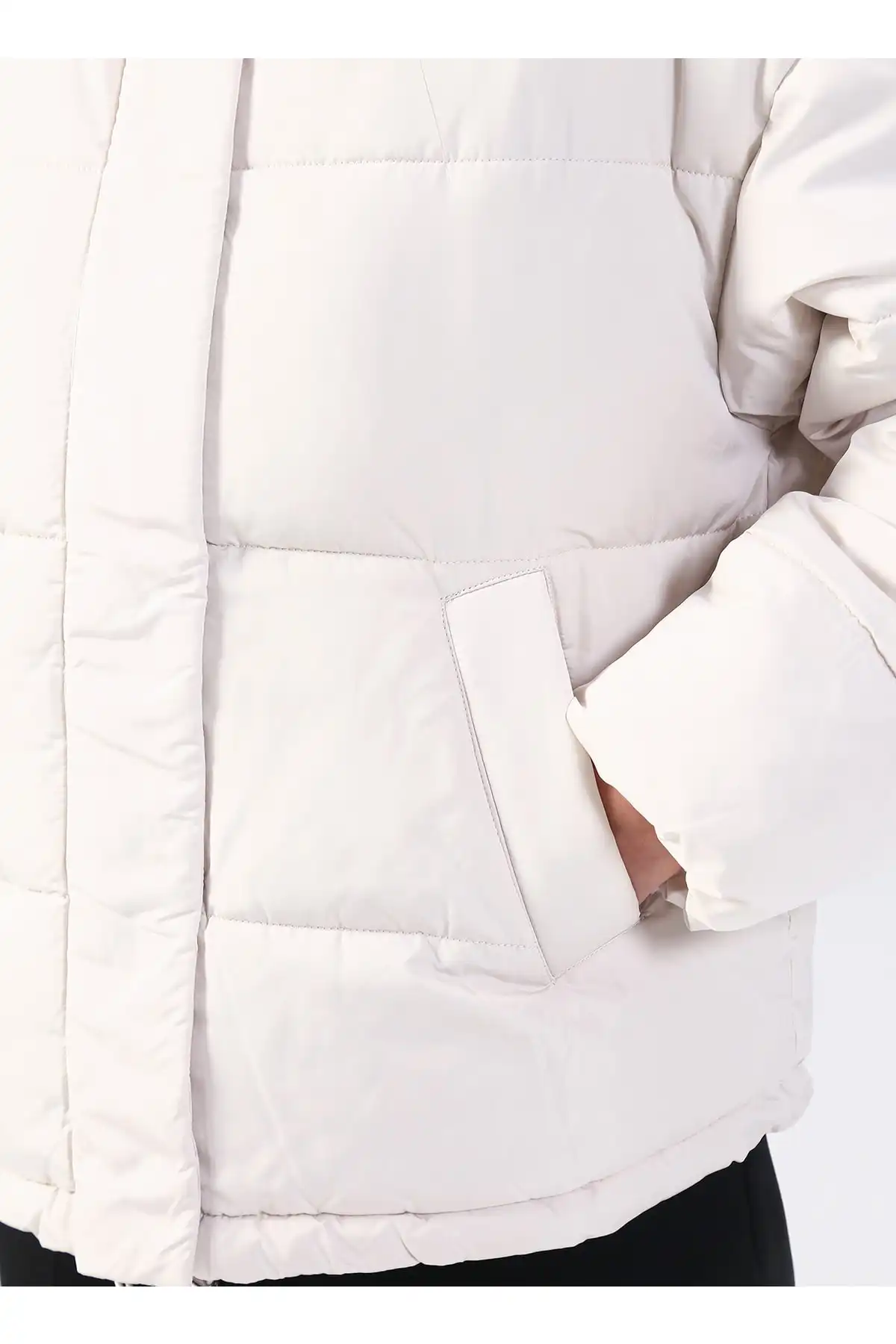 مانتو زنانه سفید تیره 3wak20095ew برند   Koton (کوتون) به رنگ  سفید