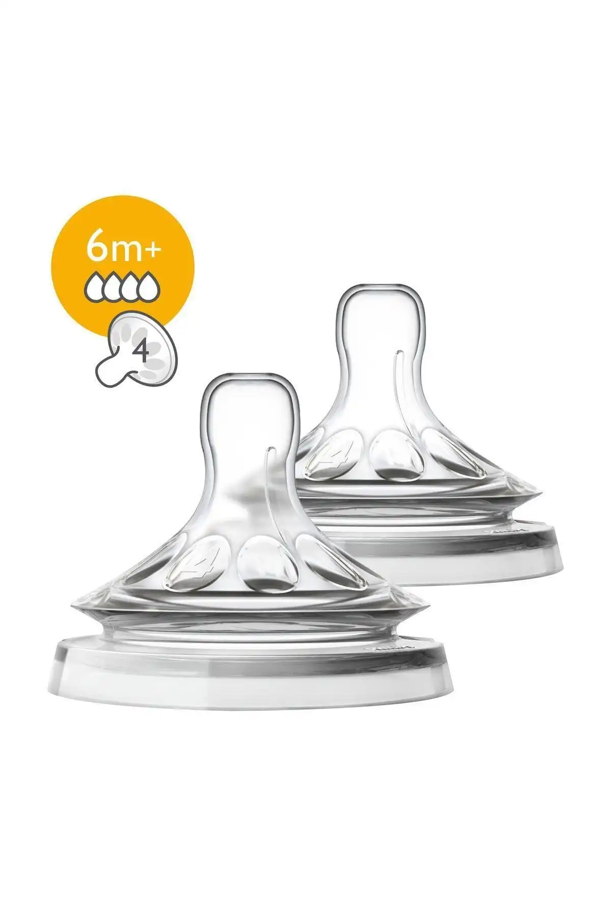 2 بسته بطری پستانک 3 سوراخ / طبیعی برند   Philips Avent(فیلیپس اونت) به رنگ   در دسته پستانک