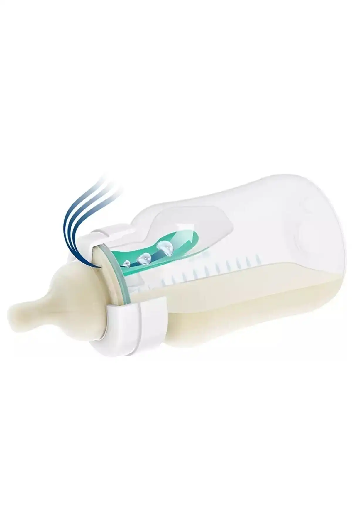 شیشه شیر ضد قولنج نوزاد با جریان برای نوزادان کولیک گازی 125 میلی لیتر 0+ ماه (ضد قولنج) برند   Philips Avent(فیلیپس اونت) به رنگ   در دسته پستانک