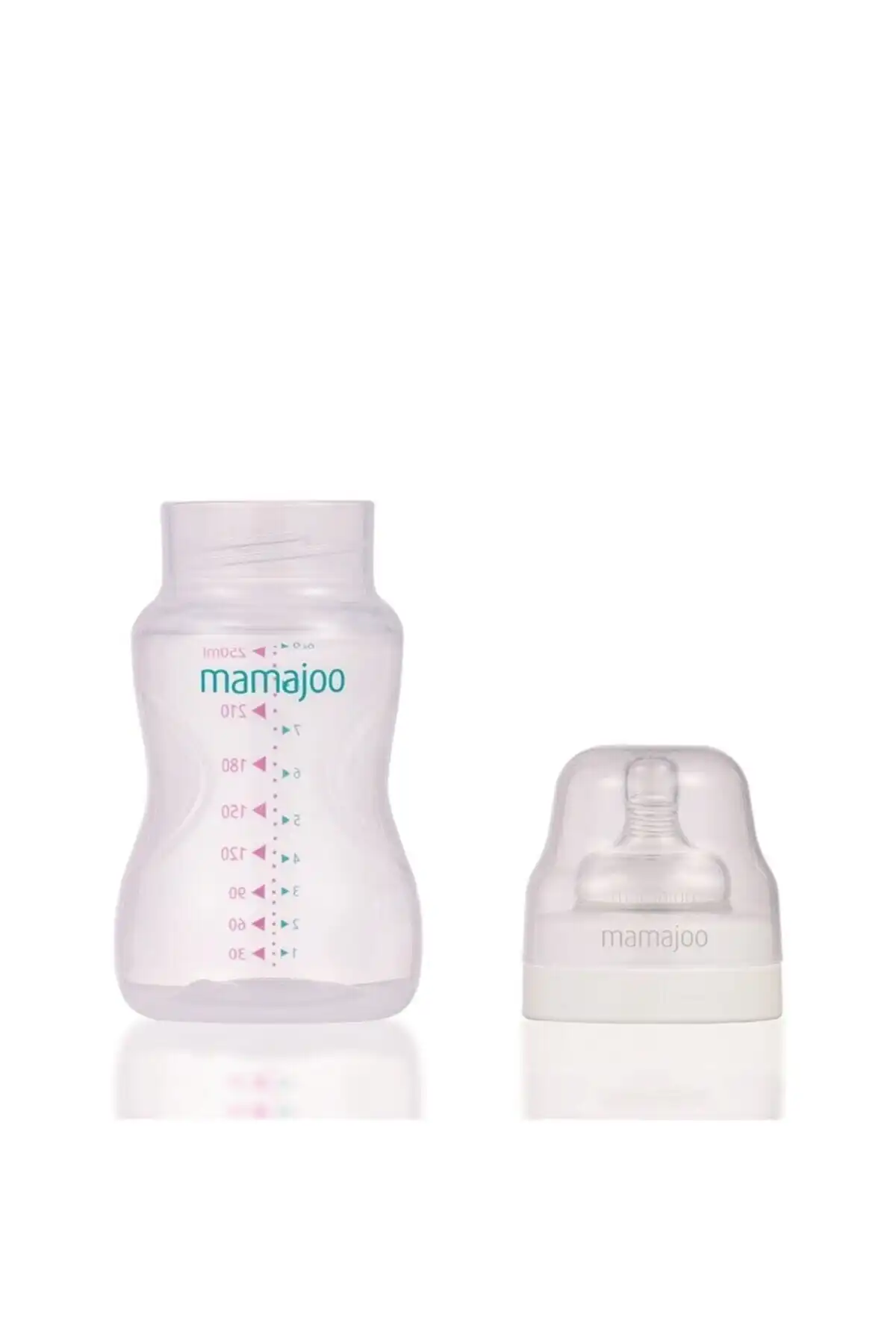 شیشه شیر نقره ای 250 میلی لیتری برند   به رنگ   در دسته پستانک