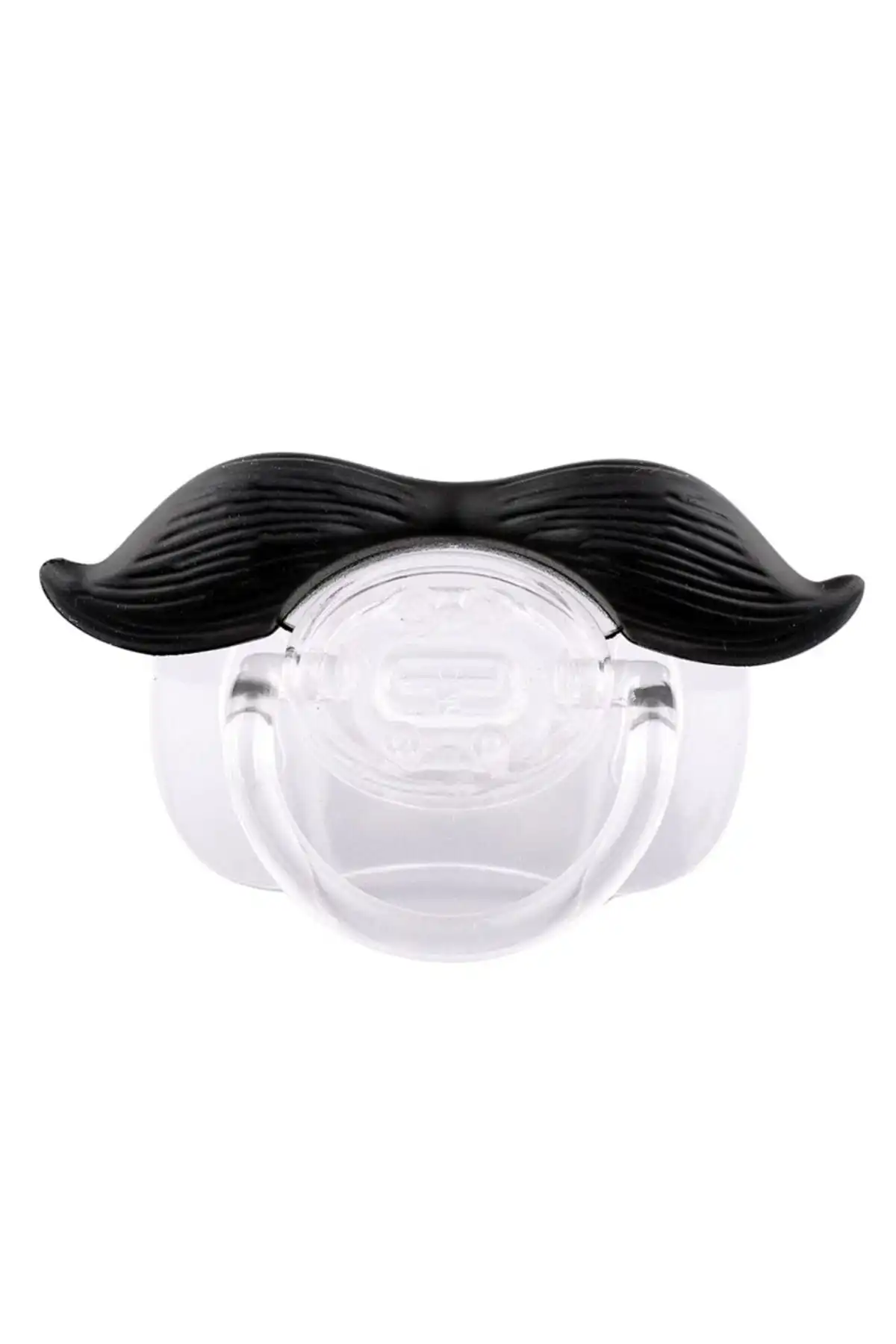 پستانک سبیلی سیلیکونی خنده دار مناسب برای همه نوزادان 6 تا 36 ماهه + جعبه نگهداری برند   به رنگ   در دسته پستانک