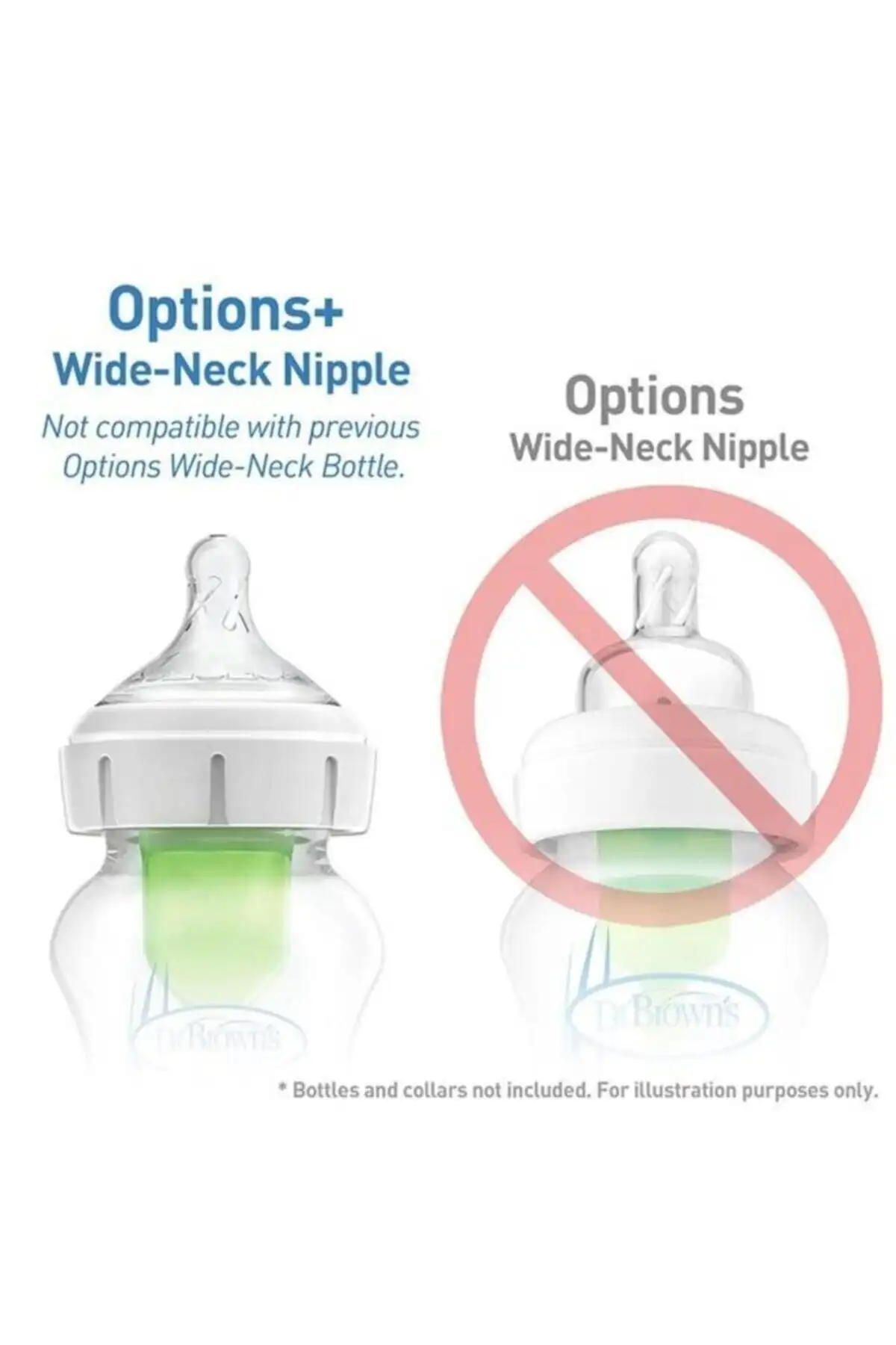 9 اونس/270 میلی لیتر گزینه های دهان عریض + بطری PP، بسته تکی برند   Dr.Brown's(دکتر براون) به رنگ   در دسته پستانک