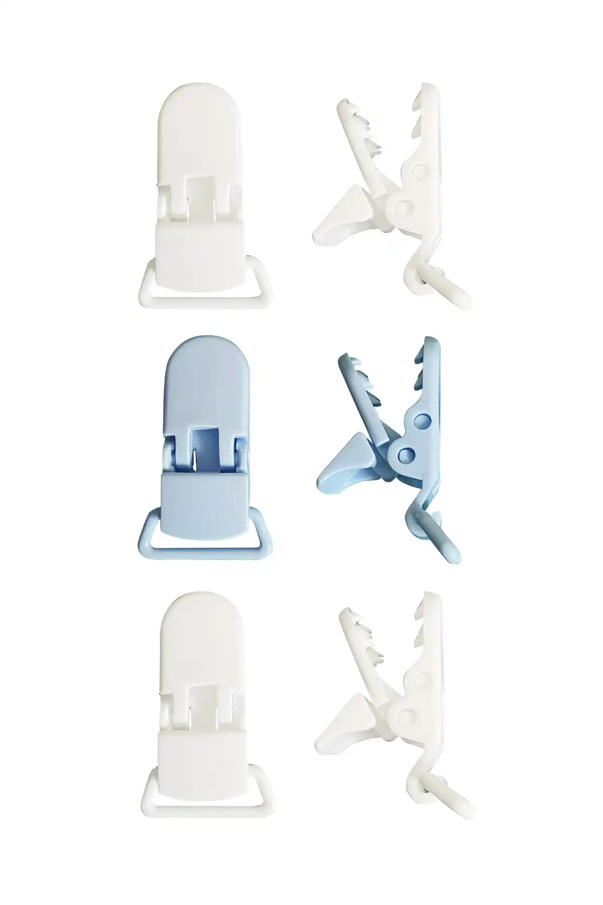 گیره پلاستیکی بند 3 تکه پنبه ای موسلین برای پستانک بچه نگهدارنده پستانک / زنجیر پستانک برند   به رنگ   در دسته پستانک