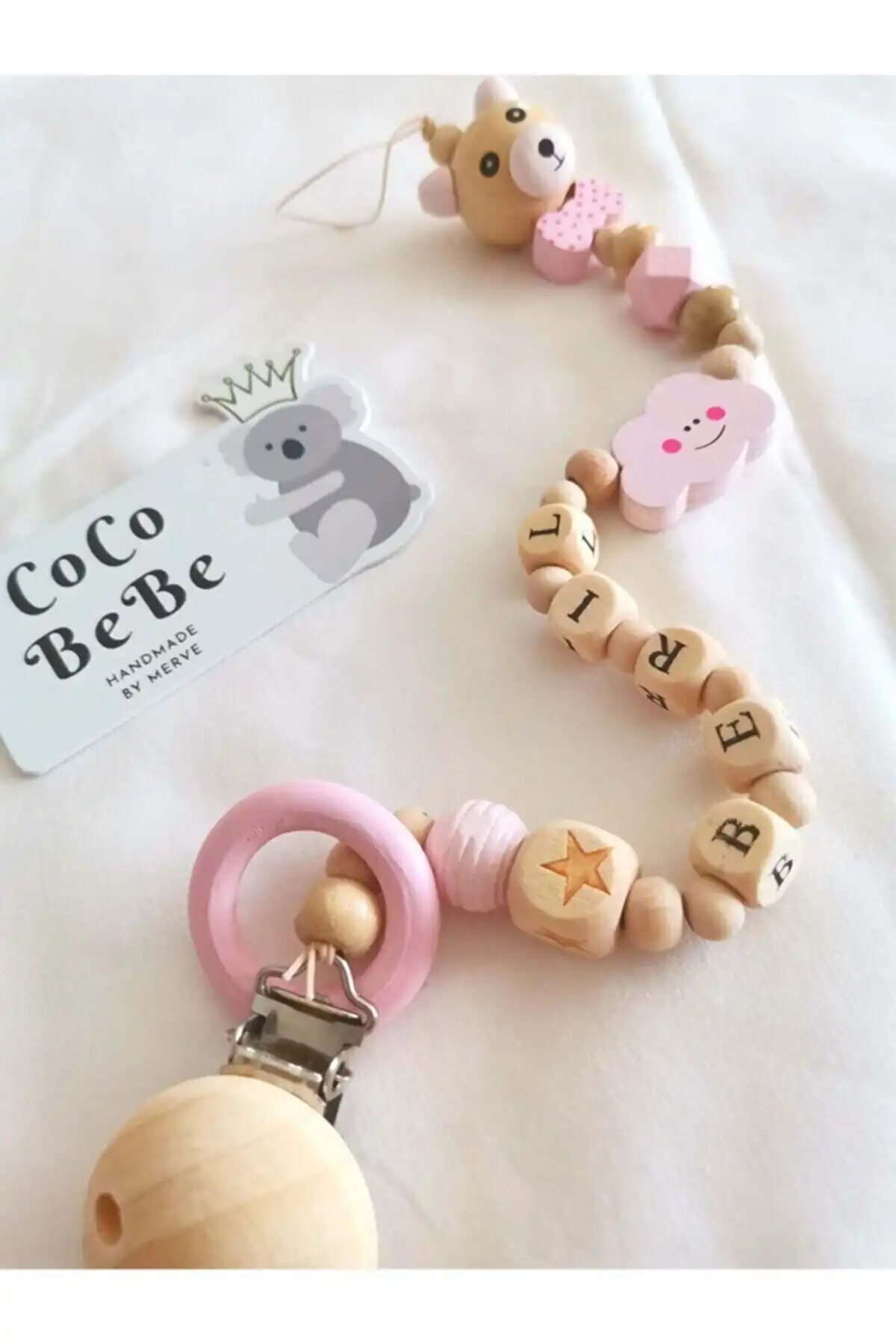 قیمت زنجیر پستانک کودک چوبی 100% طبیعی Coco Shoptr، نظرات - Trendyol برند   به رنگ   در دسته پستانک