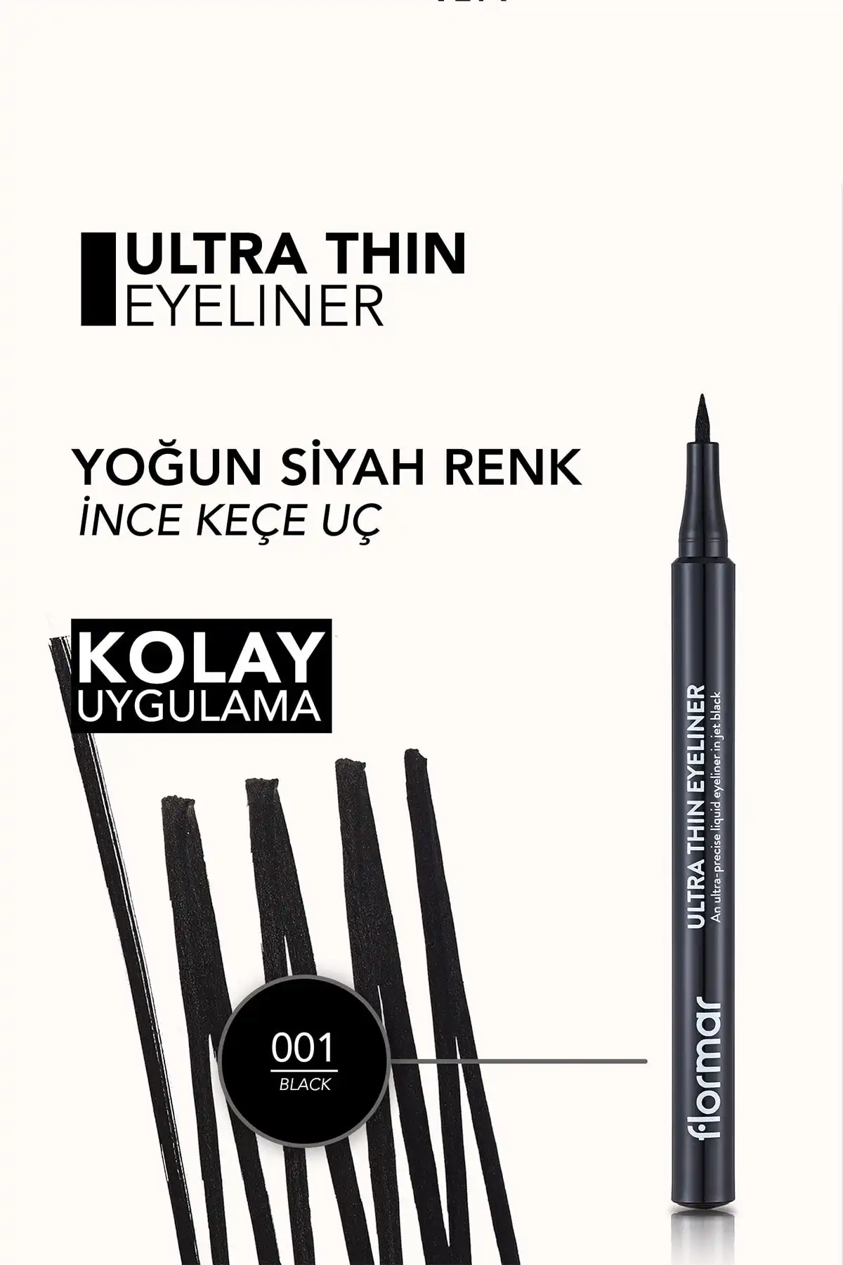 خط چشم فوق العاده نازک (BLACK) - خط چشم فوق العاده نازک - 001 مشکی - 8690604478491 برند   به رنگ  مشکی