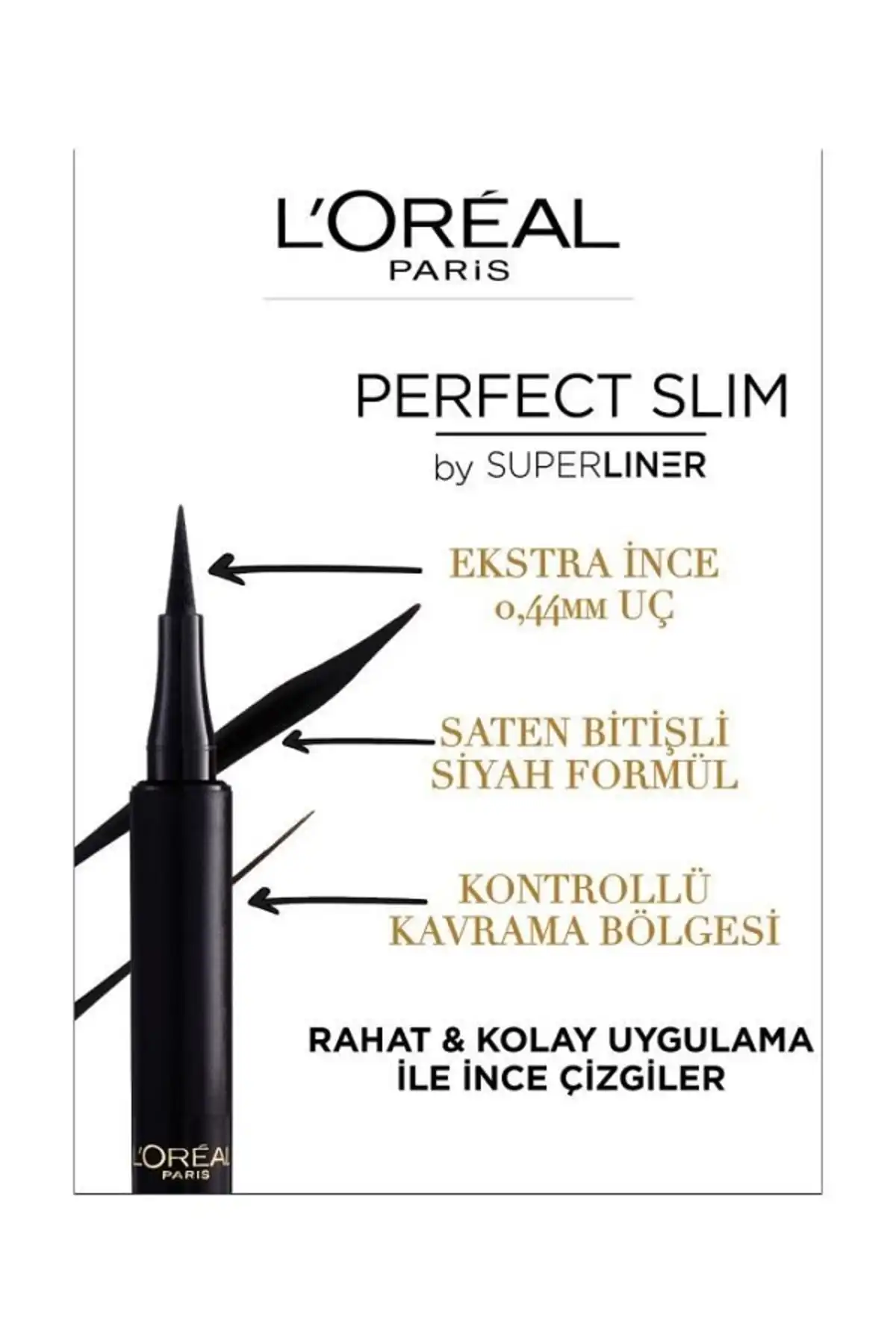 خط چشم مشکی Loreal Perfect Slim By Superliner برند   L'Oreal Paris(لورآل پاریس) به رنگ  مشکی