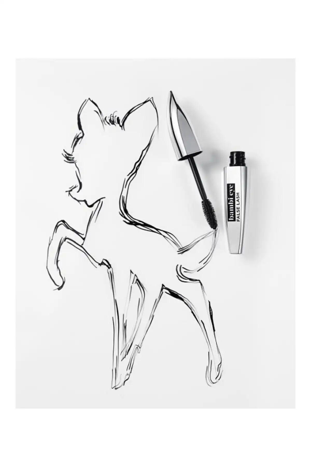 ریمل مشکی افکت چشم غزال Bambi Eye Gazelle Eye Effect 30175792 برند   L'Oreal Paris(لورآل پاریس) به رنگ  مشکی