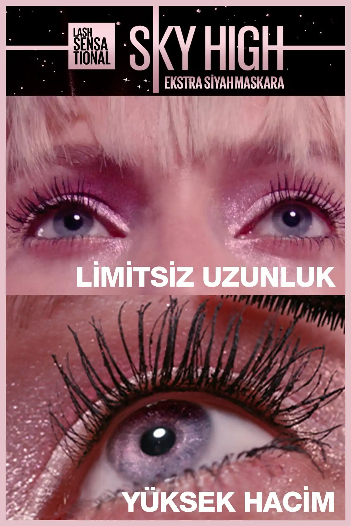 ریمل مشکی Lash Sensational Sky High Cosmic برند   Maybelline New York(میبلین نیویورک) به رنگ  