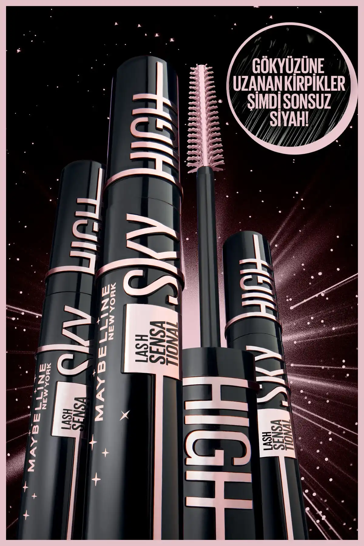 ریمل مشکی Lash Sensational Sky High Cosmic برند   Maybelline New York(میبلین نیویورک) به رنگ  