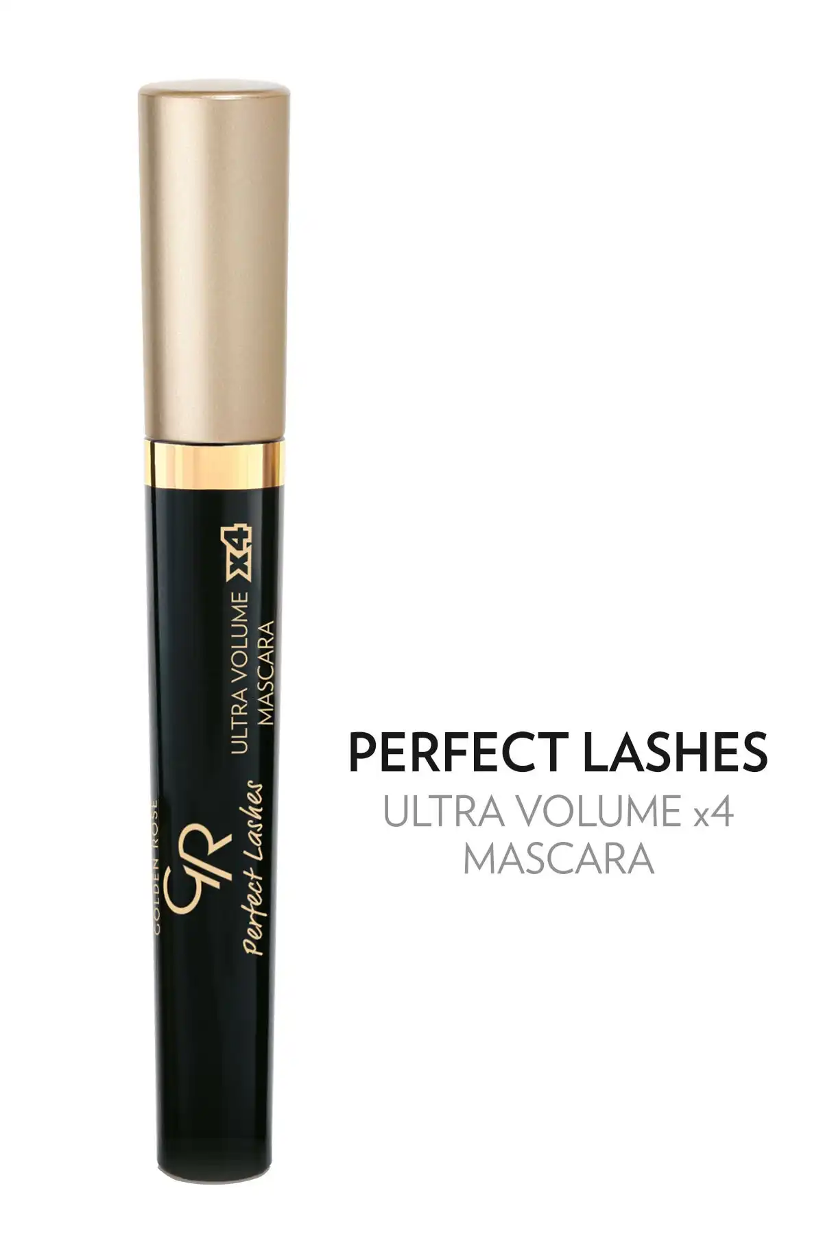 ریمل Perfect Lashes Ultra Volume X4 - Black - Volumizing Mascara برند   Golden Rose(رز طلایی) به رنگ  سفید