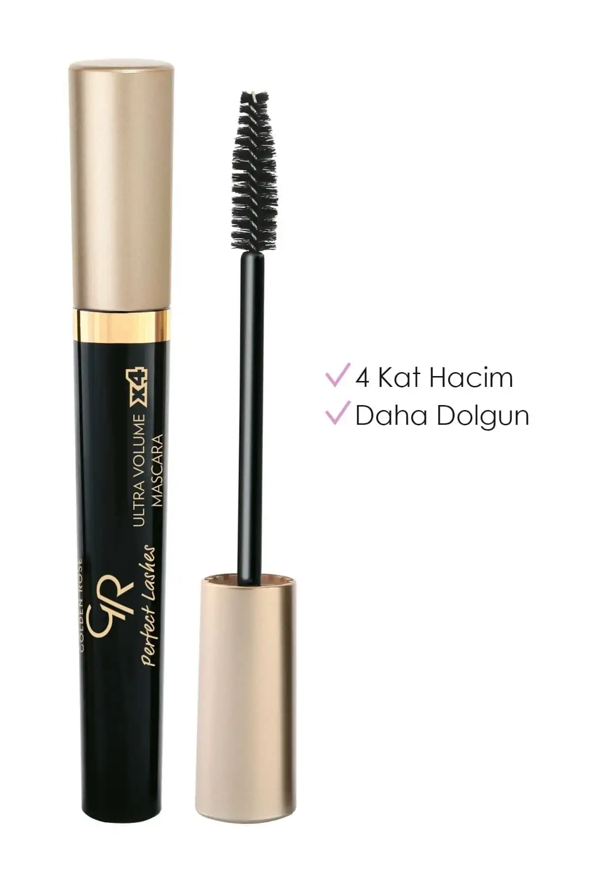 ریمل Perfect Lashes Ultra Volume X4 - Black - Volumizing Mascara برند   Golden Rose(رز طلایی) به رنگ  سفید