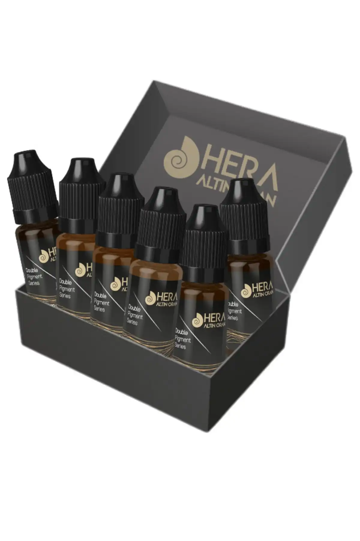 6x5ml آرایش دائمی و رنگ میکروبلیدینگ برند   Hera Altın Oran(نسبت طلایی هرا) به رنگ  