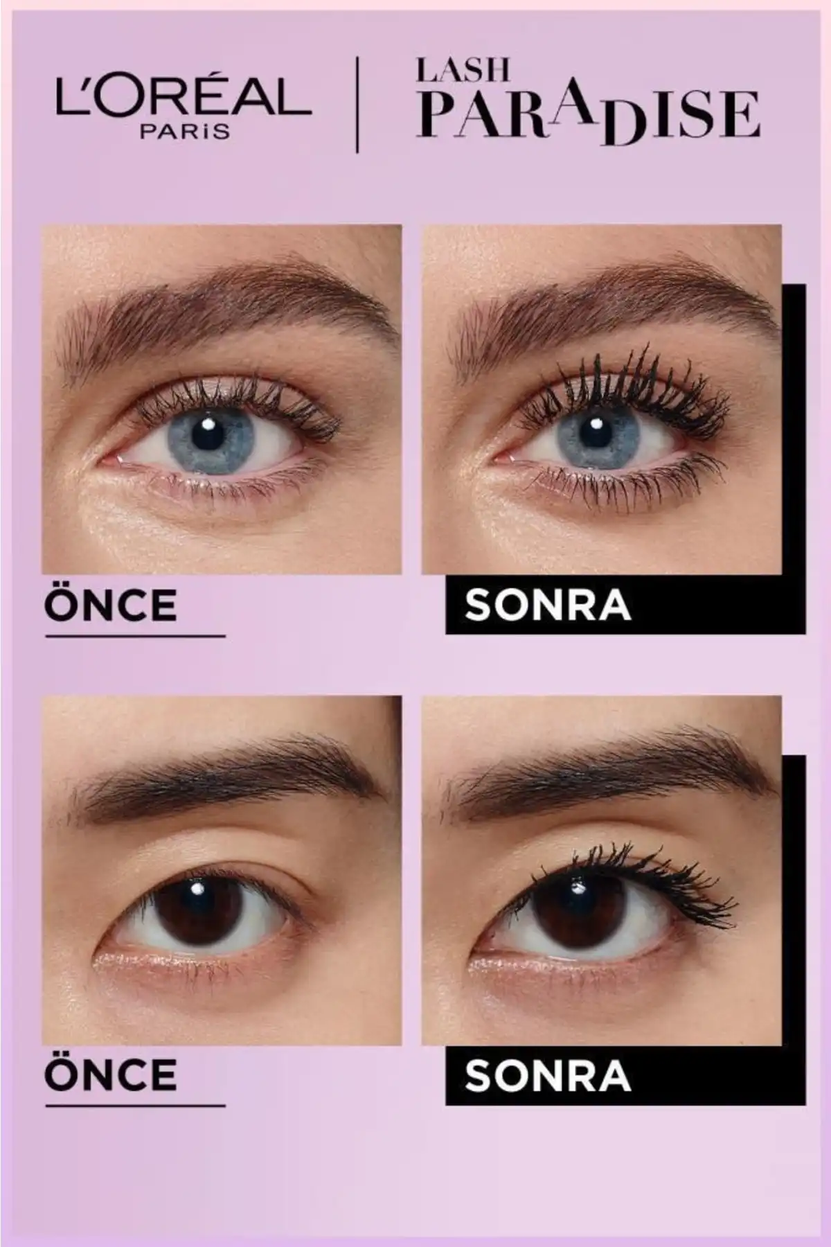 ریمل مشکی اکسترا مشکی Lash Paradise Intense Black & ریمل مینی پارادایس ست 4.7 میلی لیتری برند   L'Oreal Paris(لورآل پاریس) به رنگ  