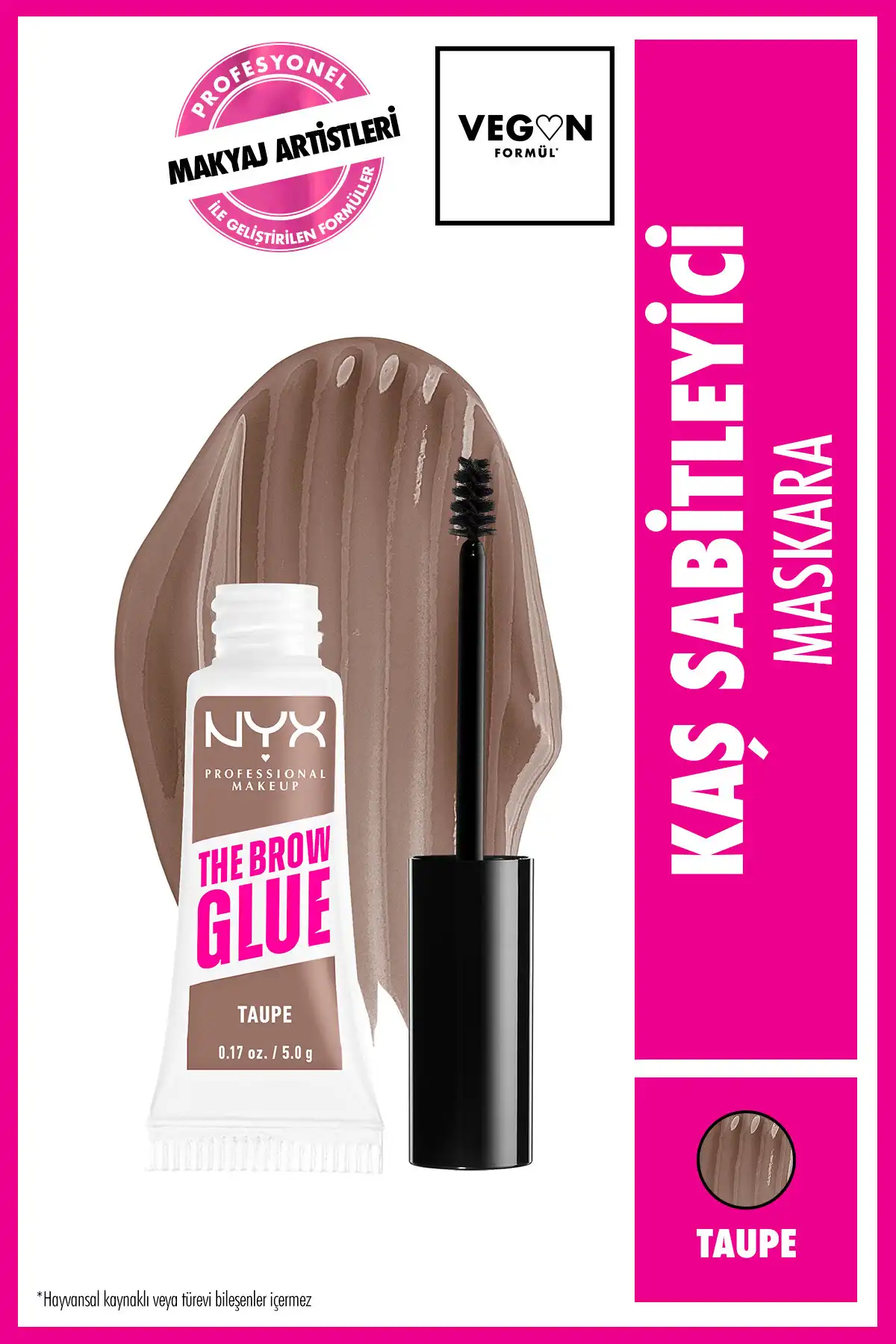 ریمل فیکس کننده ابرو The Brow Glue Instant Brow Styler - Taupe برند   NYX Professional Makeup(آرایش حرفه ای NYX) به رنگ   قهوه ای