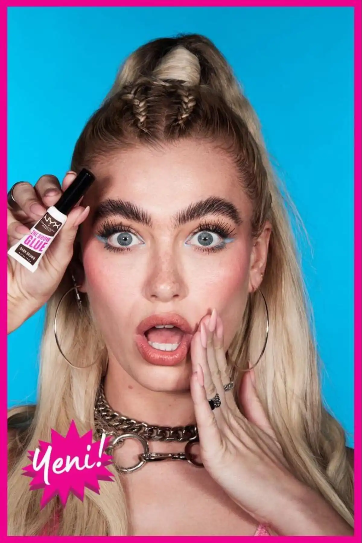 ریمل فیکس کننده ابرو The Brow Glue Instant Brow Styler - Taupe برند   NYX Professional Makeup(آرایش حرفه ای NYX) به رنگ   قهوه ای