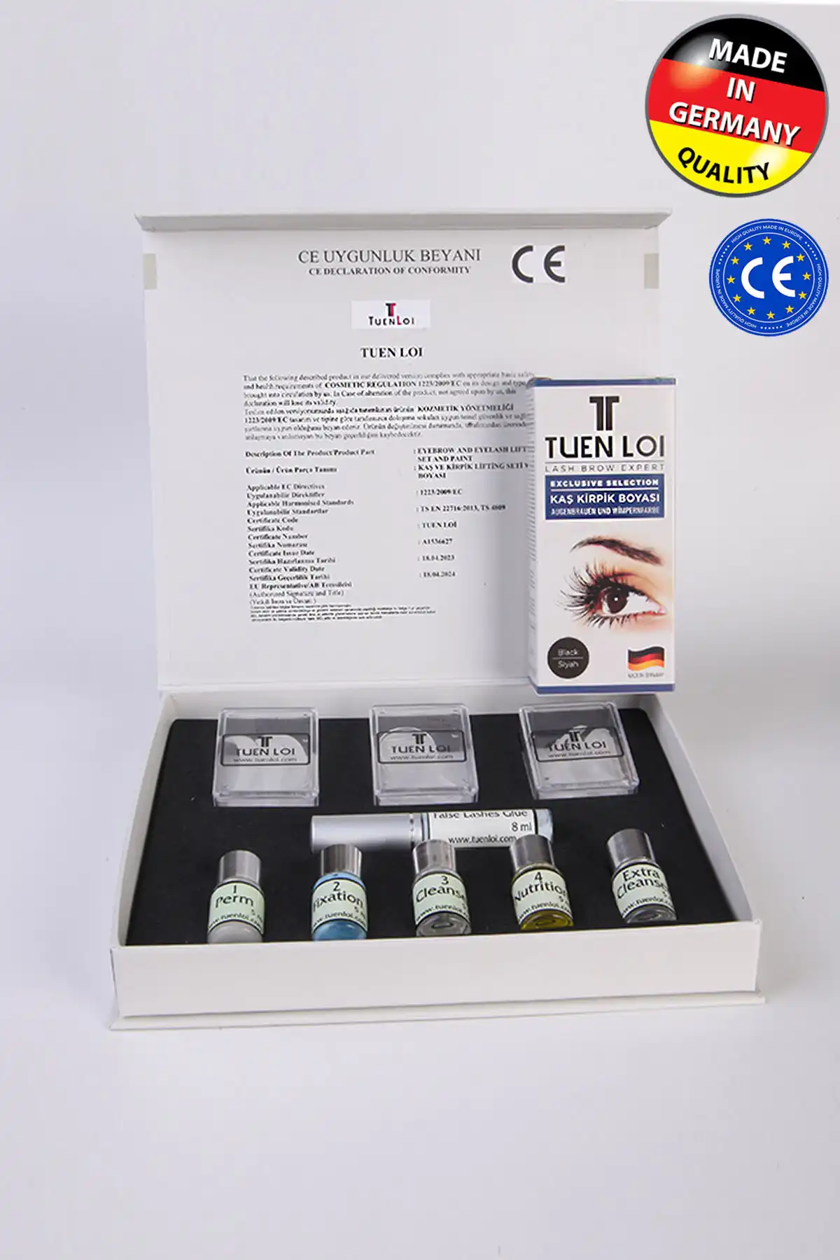 ست لیفت مژه-ست لمینت ابرو & رنگ سایز بزرگ (فرمول آلمانی) برند   به رنگ  سفید