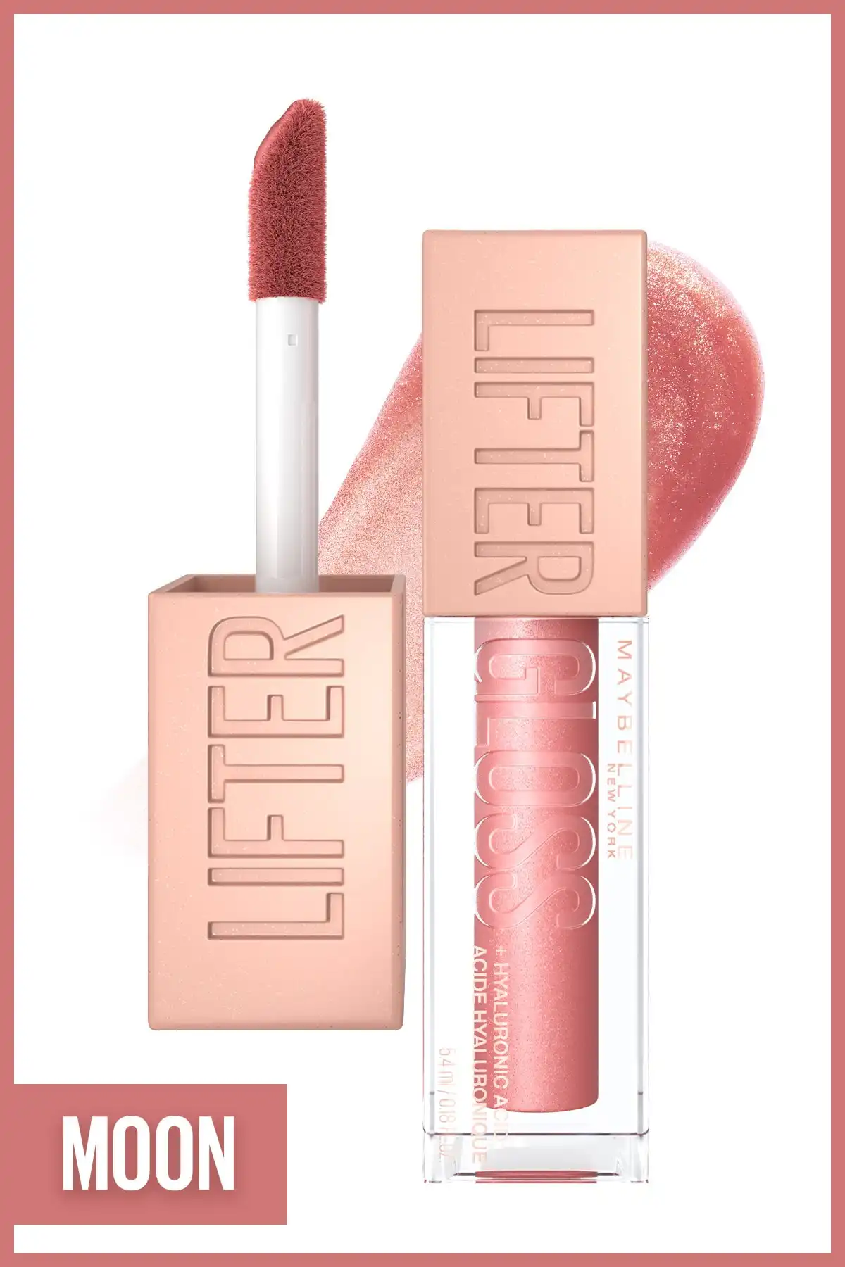 New York Lifter Gloss Moisturizing Lip Gloss - 003 Moon برند   Maybelline New York(میبلین نیویورک) به رنگ   صورتی