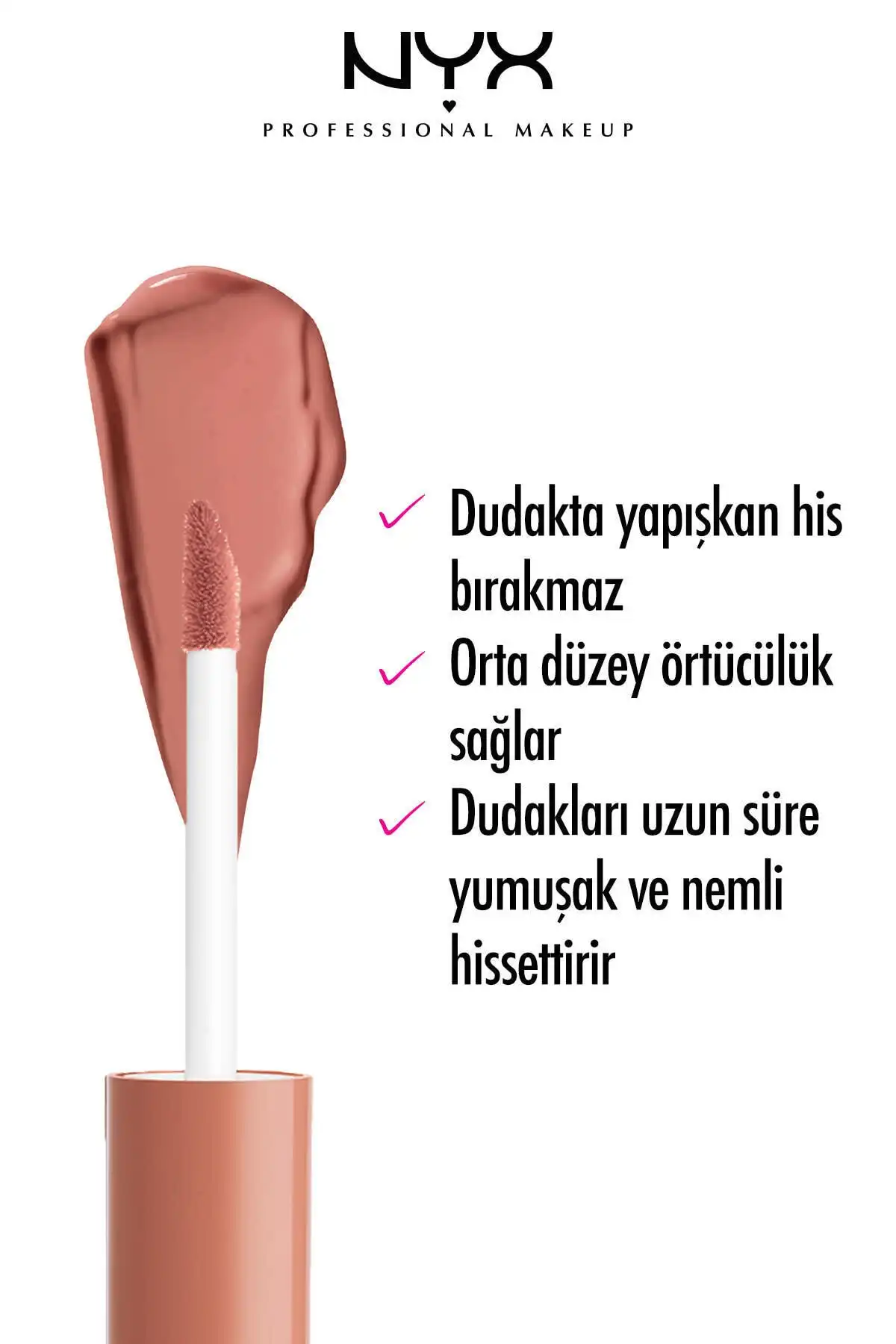 براق لب - باتر گلاس پرالین 15 گرمی 800897828370 برند   NYX Professional Makeup(آرایش حرفه ای NYX) به رنگ   بژ