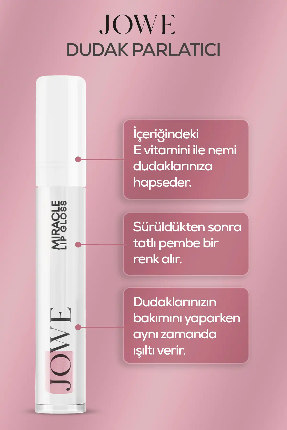 براق کننده لب تغییر دهنده رنگ معجزه برند   به رنگ  سفید