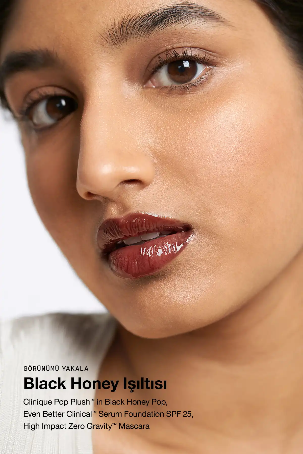 براق لب کرمی Pop Plush™ - مشکی عسلی پاپ برند   Clinique(درمانگاه) به رنگ  مشکی