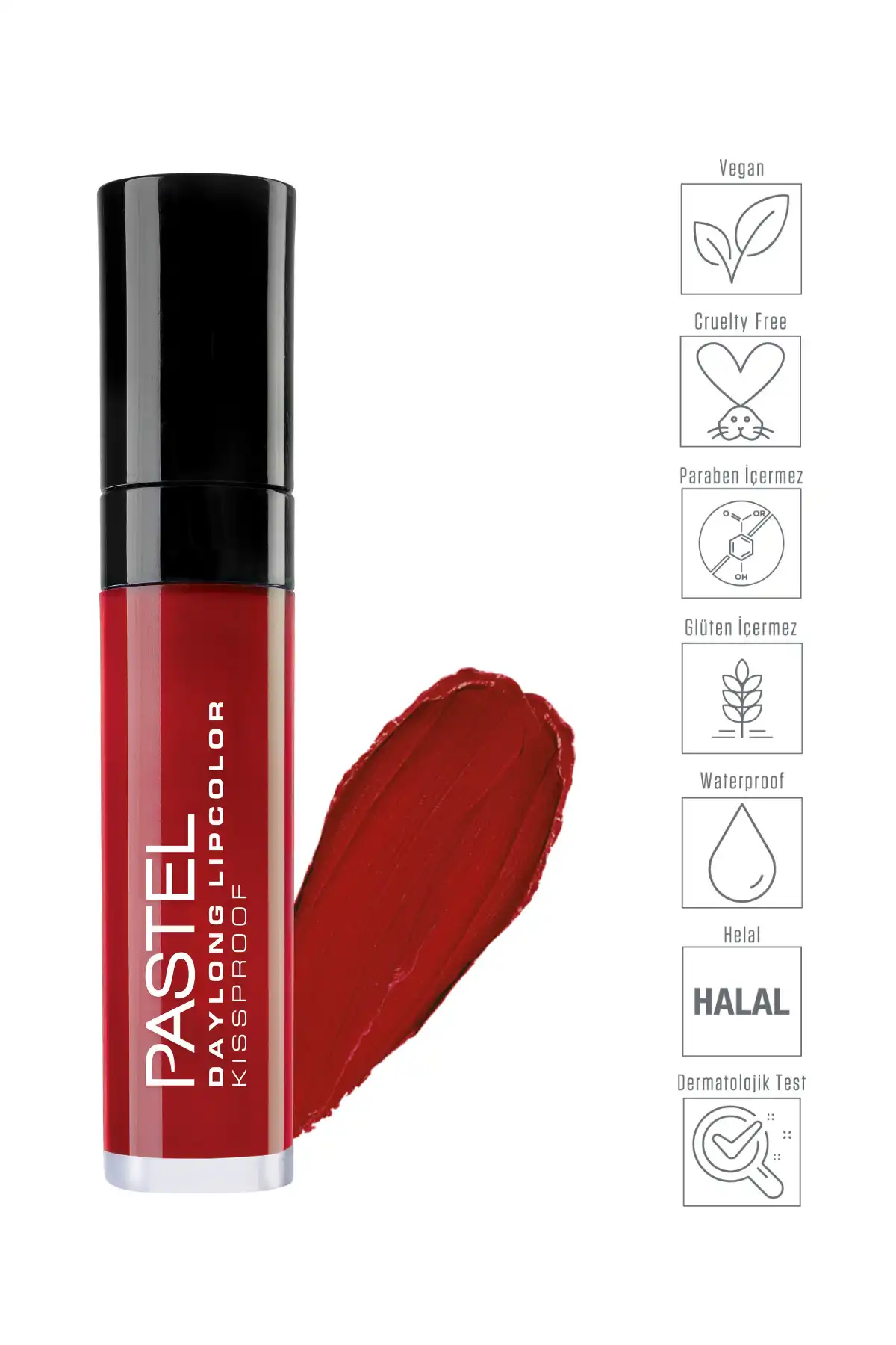 Daylong Lipcolor Kissproof - Liquid Matte Lipstick 09 برند   PASTELASTORE(پاستلاستور) به رنگ  قرمز