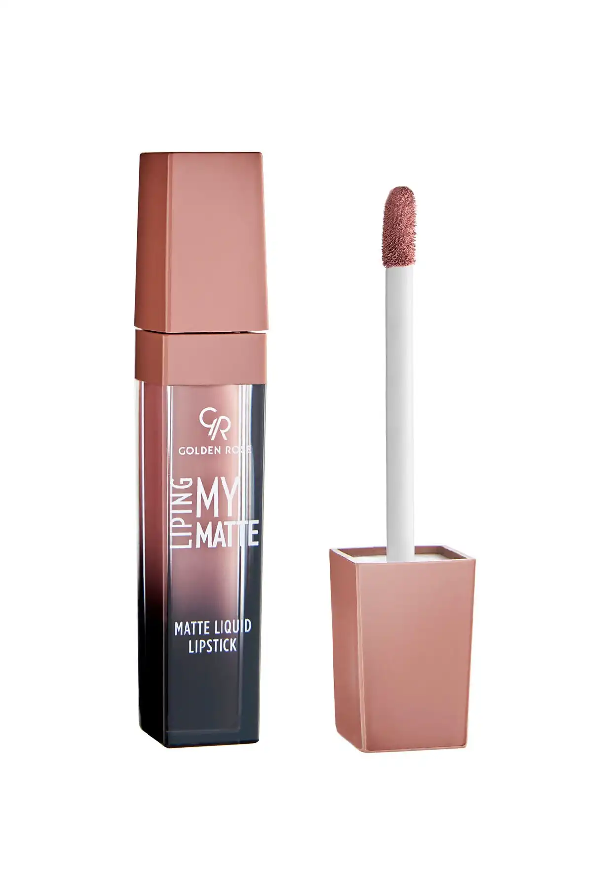 Liping My Matte No:02 - Liquid Matte Lipstick برند   Golden Rose(رز طلایی) به رنگ  سفید در دسته حالت دهنده مو