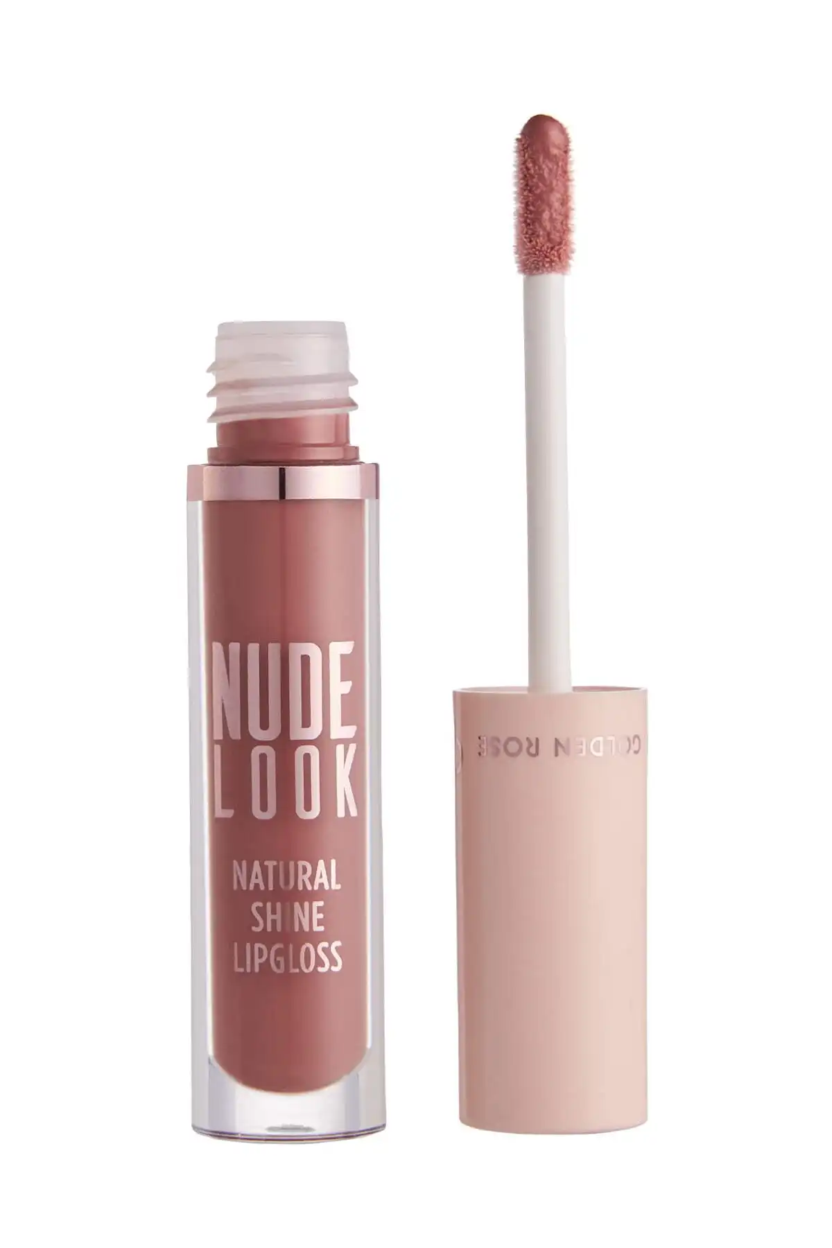 Nude Look Natural Shine Lipgloss No:04 Peachy Nude - براق لب طبیعی رنگی برند   Golden Rose(رز طلایی) به رنگ  نارنجی در دسته حالت دهنده مو