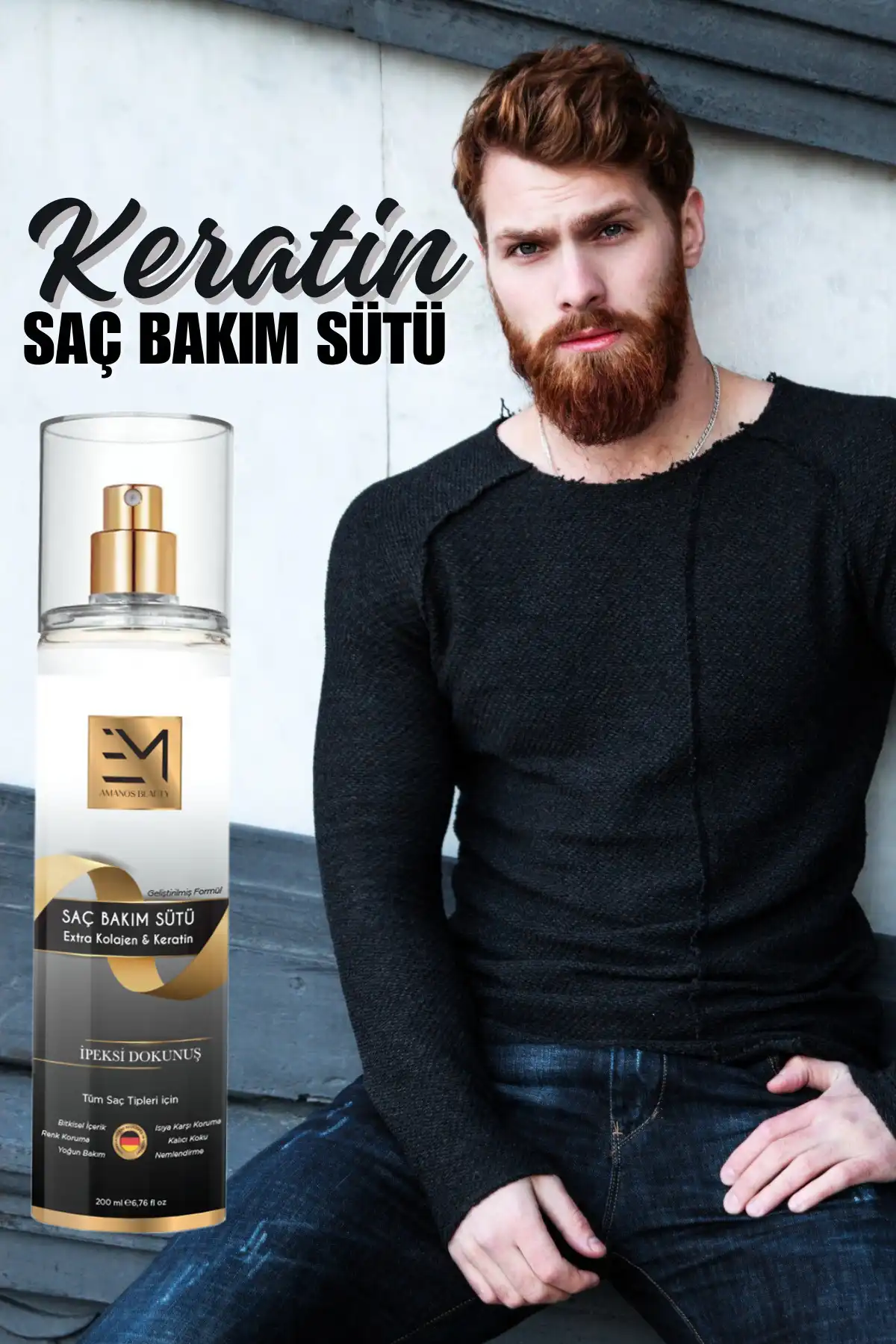 شیر مراقبت از مو یونیسکس - مراقبت از کراتینه و کلاژن طبیعی - مناسب برای خانم ها و آقایان برند   به رنگ   در دسته حالت دهنده مو