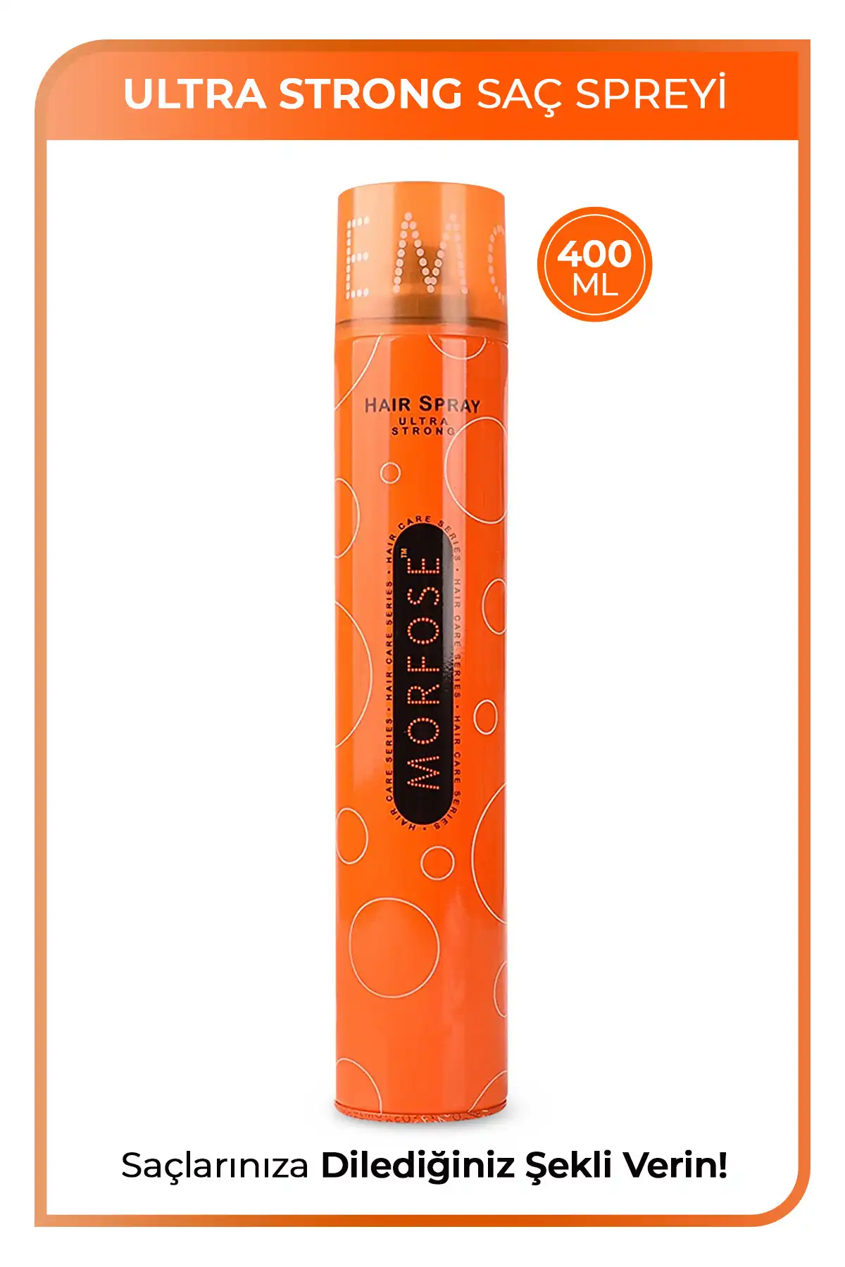 اسپری مو فوق العاده قوی 400 میلی لیتر برند   Morfose(شکل گیری) به رنگ   در دسته حالت دهنده مو