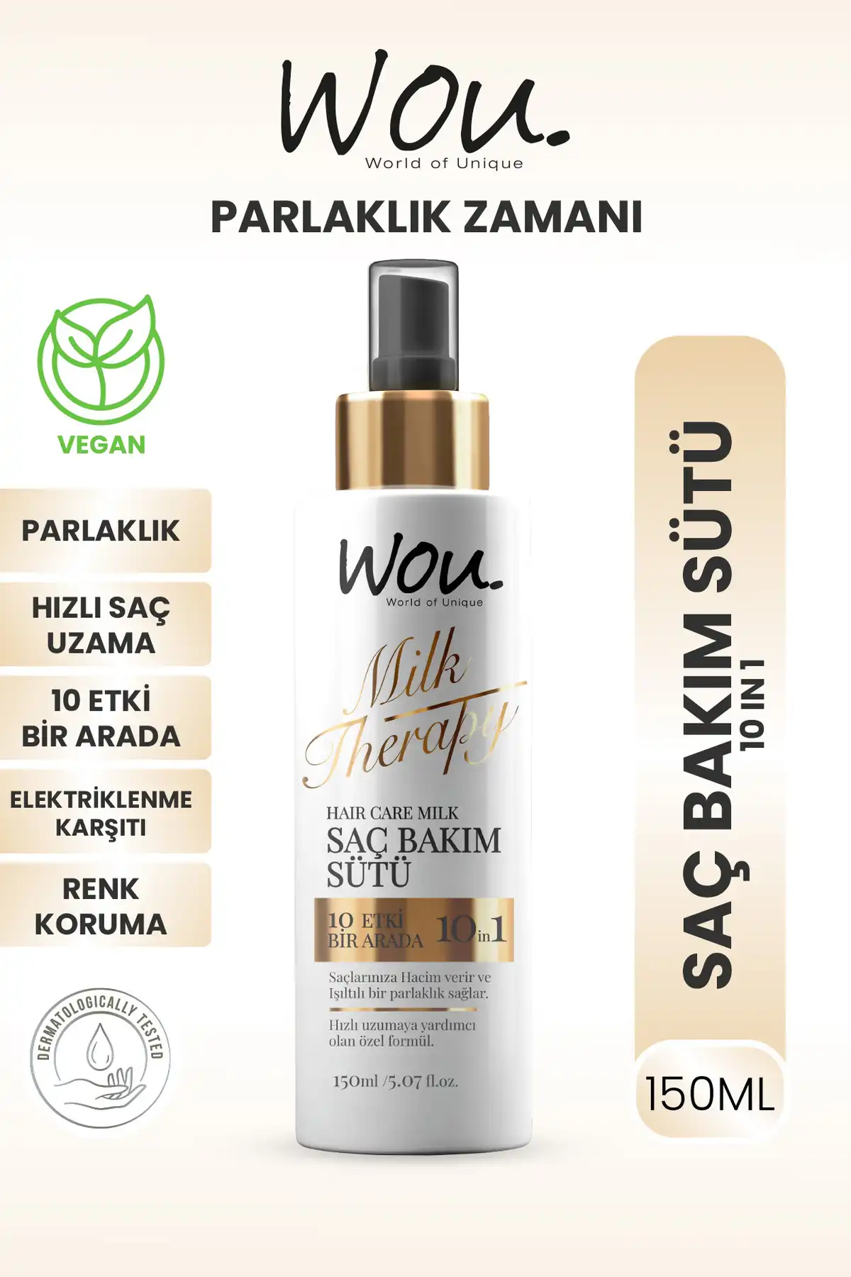 شیر مراقبت از مو، 10 شیر کراتینه مغذی مو موثر با عصاره گیاهی طبیعی 150 میلی لیتر برند   به رنگ   در دسته حالت دهنده مو