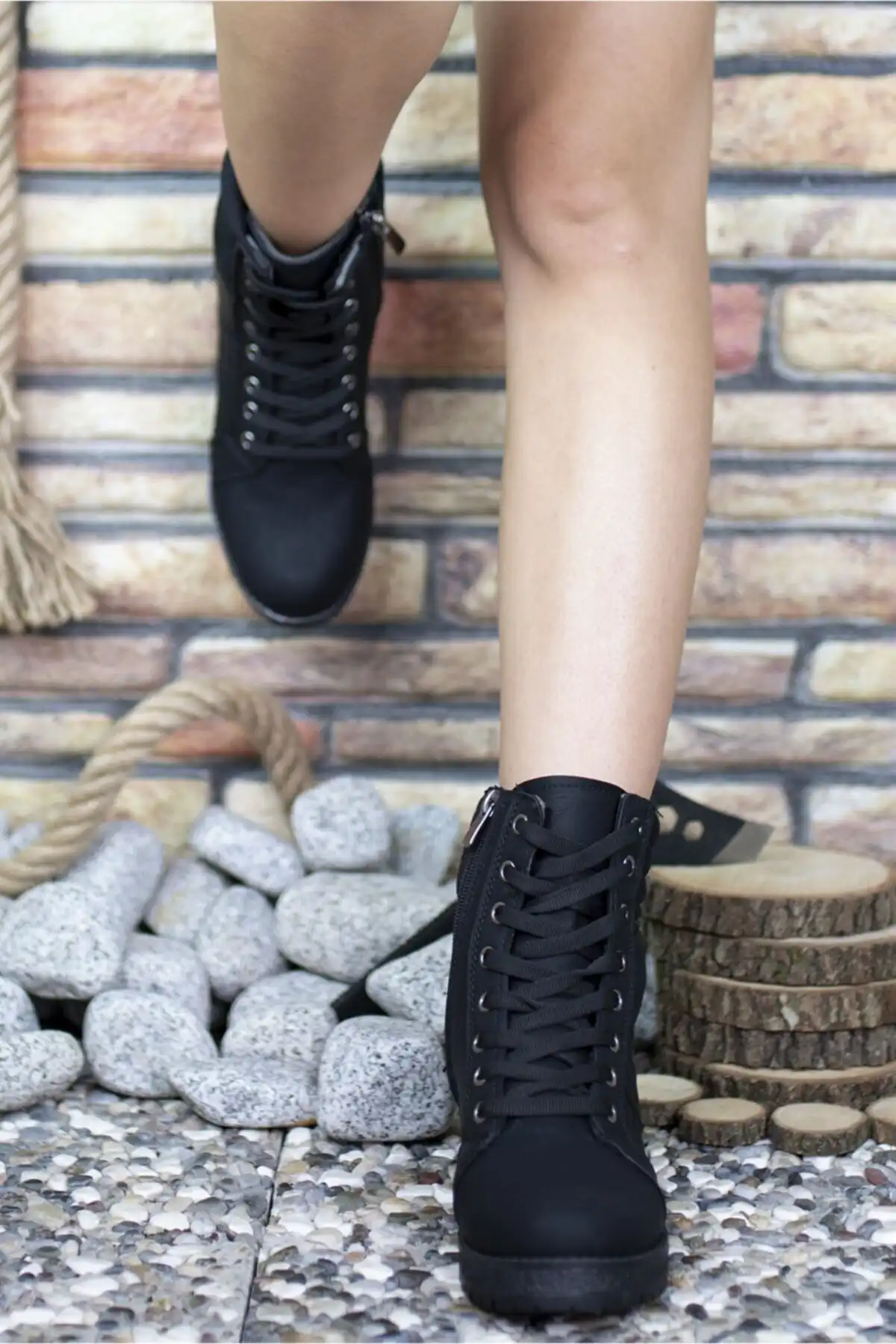 چکمه زنانه مشکی اکسترا مات 0012285 برند   Riccon ( ریکون )  به رنگ  مشکی