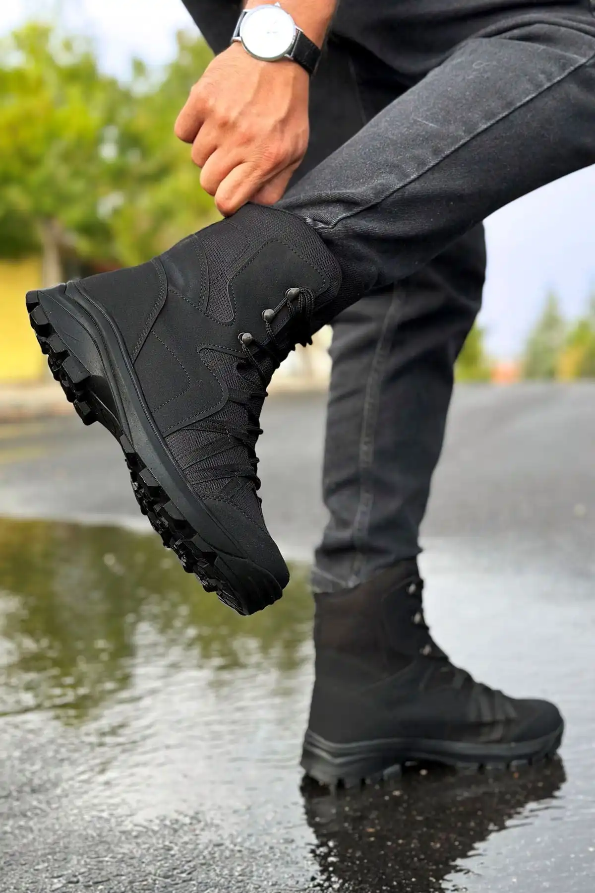 چکمه های تاکتیکی بلک لایت برند   BIG KING ( پادشاه بزرگ )  به رنگ  مشکی