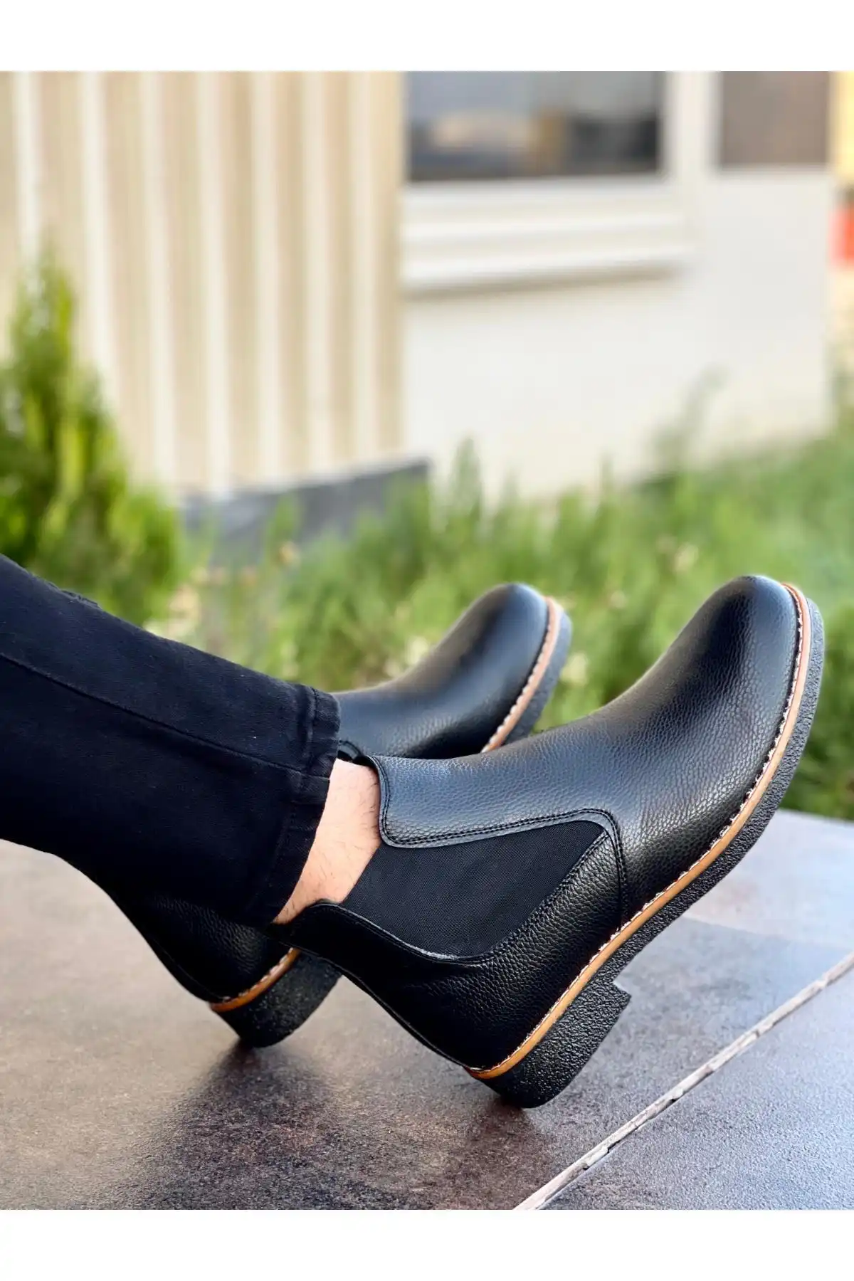 چکمه های یونیسکس چلسی M201 تضمینی برند   Muggo ( موگو )  به رنگ  مشکی