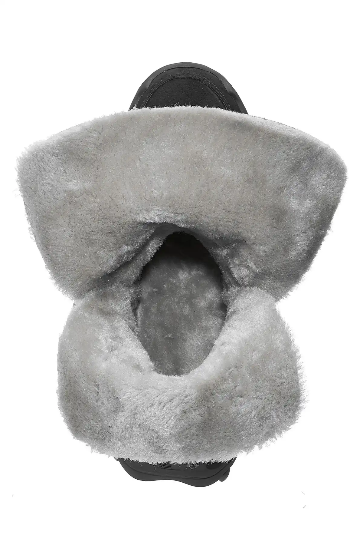 چکمه های برفی زنانه روزانه چکمه های زیره ضخیم با خز در داخل بوتی دکمه دار چرمی Nubuck 501 برند   Nstil ( Nstyle )  به رنگ  مشکی