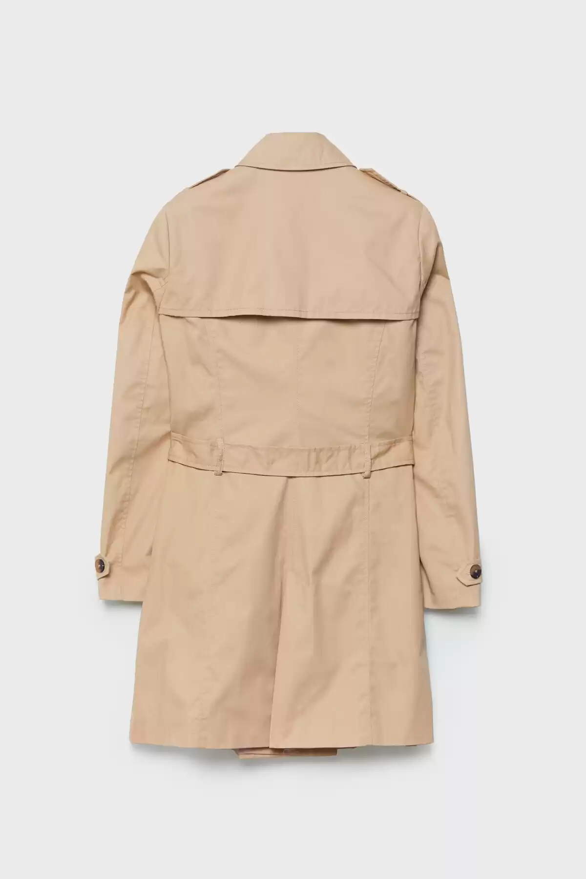 ترنچ کت کوتاه برند   Stradivarius به رنگ  رنگ بژ مدل  ترنچ کت