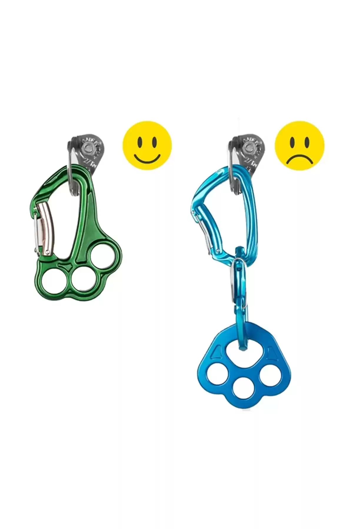 Vlad Twin Gate System Carabiner Rsvlad برند   Grıvel(سنگ ریزه) به رنگ  سبز مدل  تجهیزات کوهنوردی