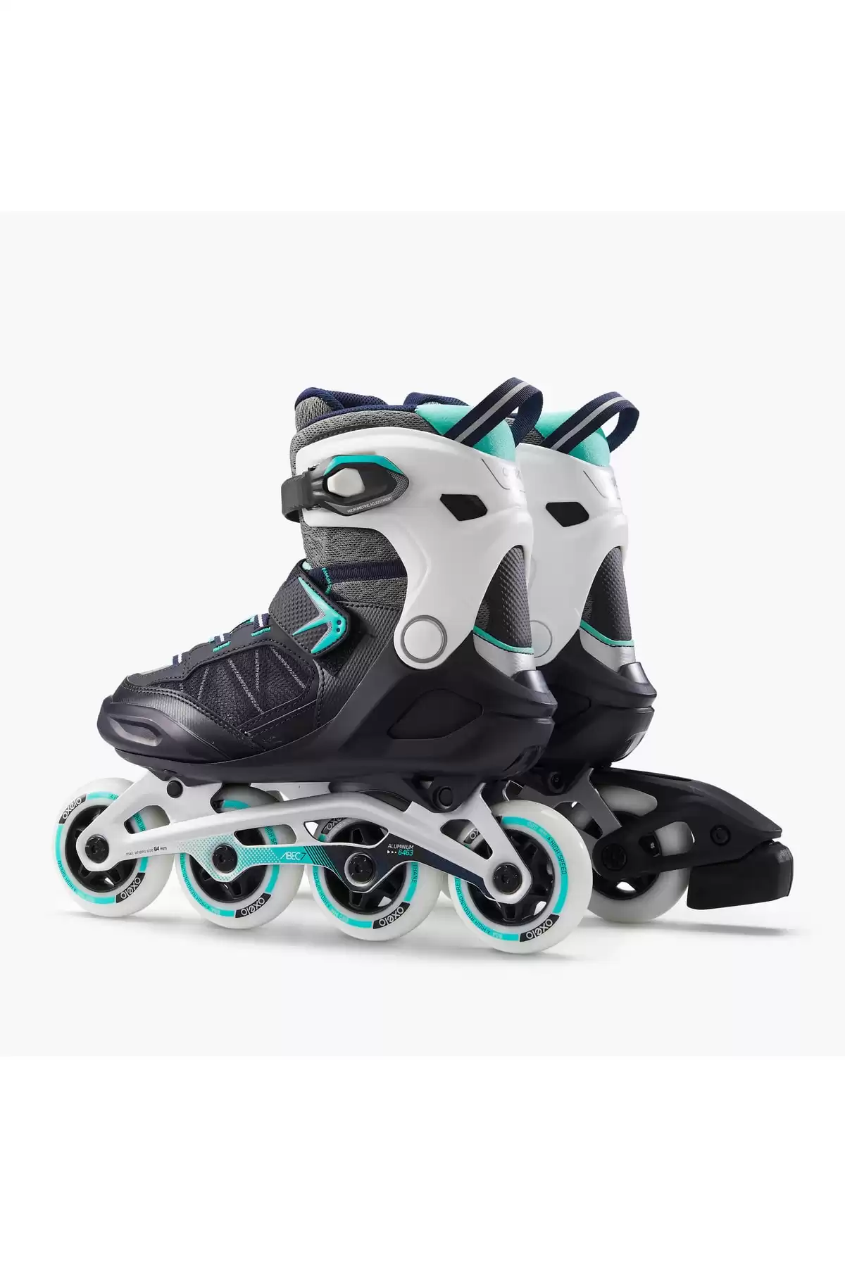 اسکیت تناسب اندام بزرگسالان Oxelo - فیروزه - Fit500 برند   Decathlon(ده گانه) به رنگ  سبز در دسته اسنبورد