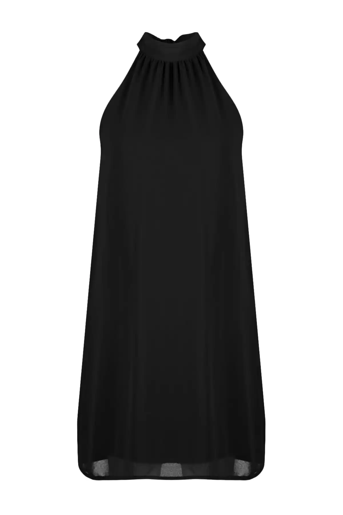 لباس یقه بافته مینی با برش مشکی TWOSS23EL01059 برند   TRENDYOLMİLLA به رنگ  مشکی در دسته لباس مجلسی و شومیز