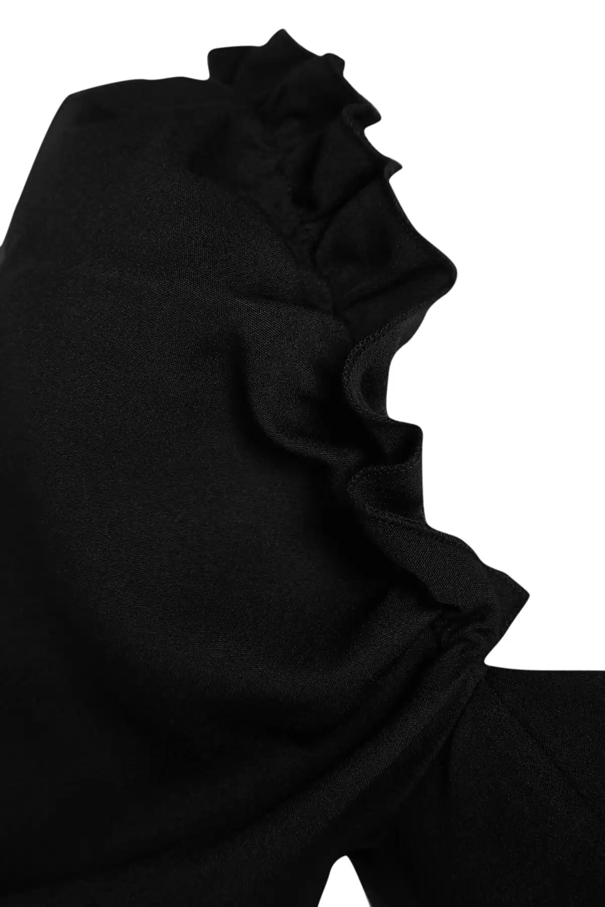 لباس یقه مشکی با جزئیات TPRSS21EL0053 برند   TRENDYOLMİLLA به رنگ  مشکی در دسته لباس مجلسی و شومیز