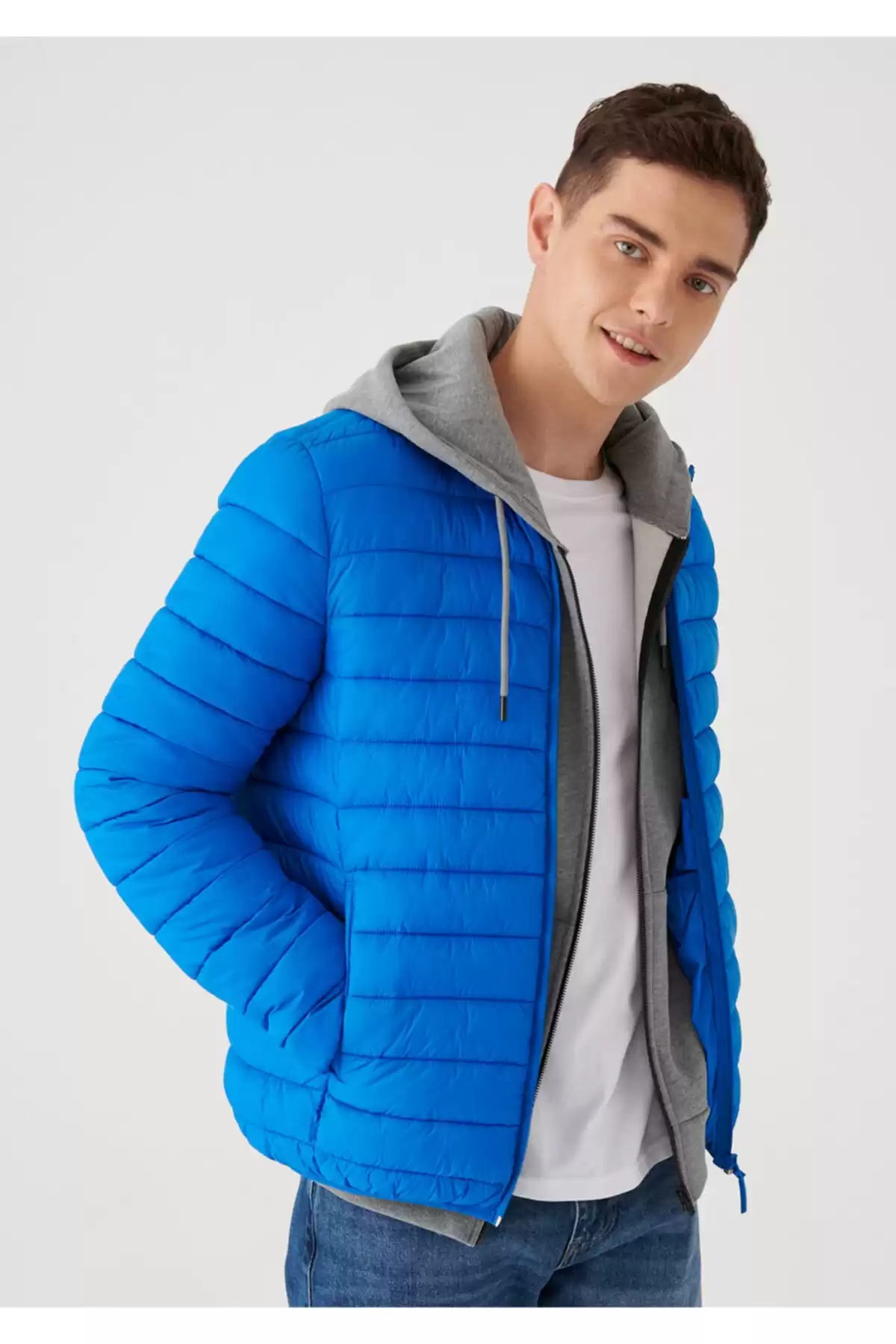 ژاکت بادی Slim Fit / Slim Fit 0110016-70915 برند   Mavi(ماوی) به رنگ  آبی مدل  بادی و ضد آب
