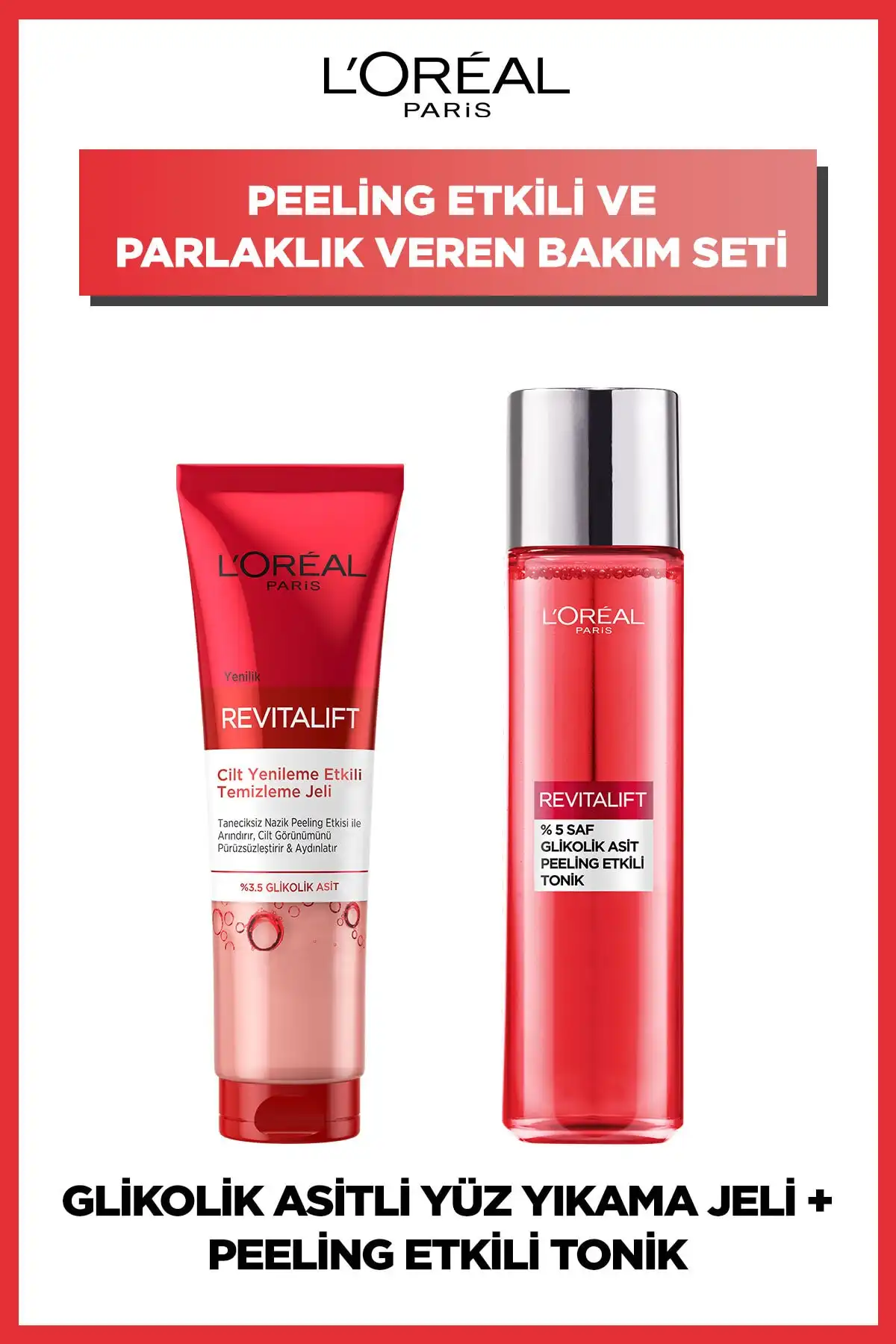 Revitalift 5% Pure Peeling Acid & ژل پاک کننده موثر بازسازی پوست 150 میلی لیتر برند   L'Oreal Paris(لورآل پاریس) به رنگ   در دسته ست مراقبت از پوست