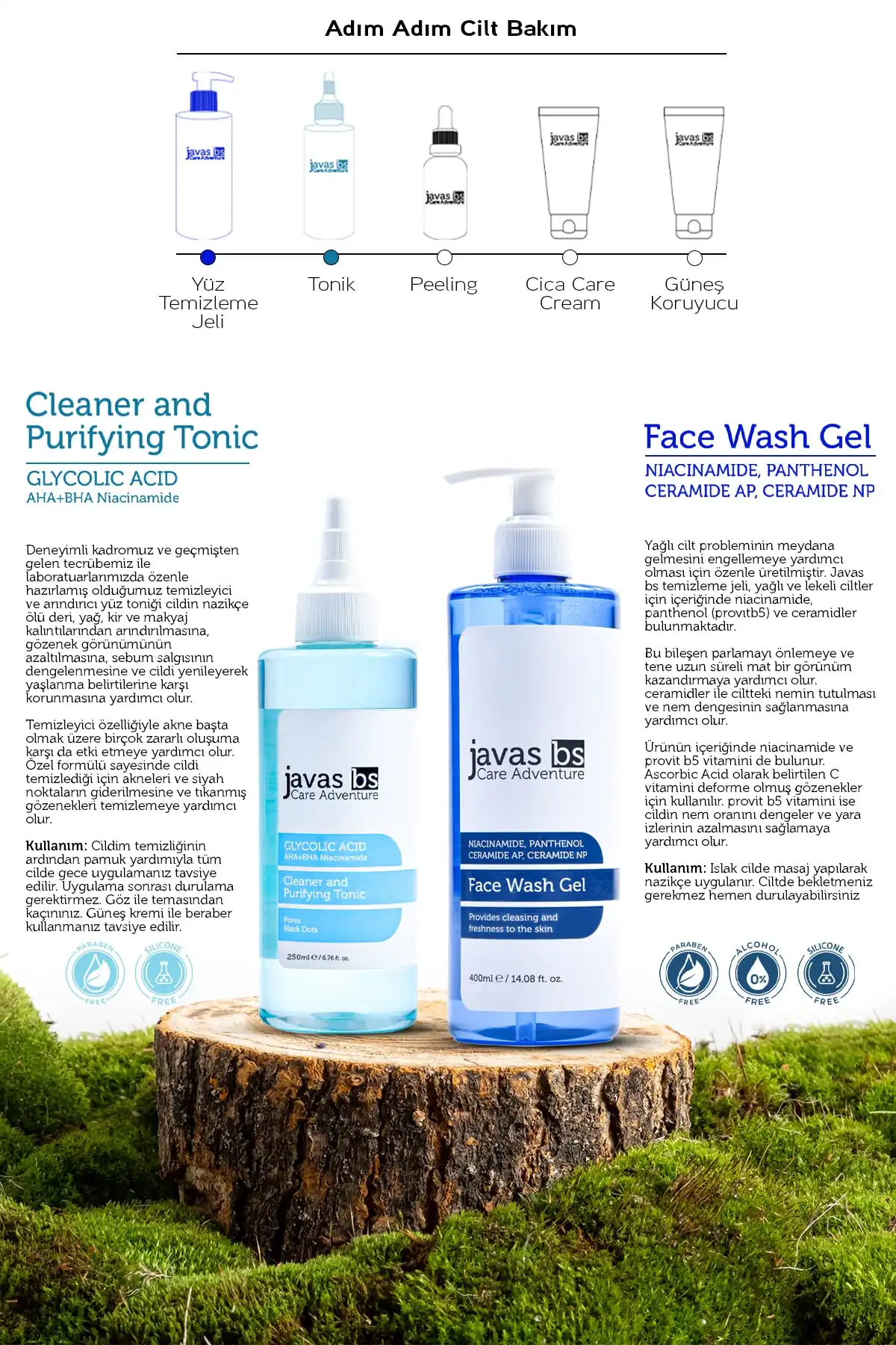 ست مراقبتی که به تمیز کردن، پاکسازی و جلوگیری از تشکیل جوش سرسیاه کمک می کند 400 میلی لیتر 250 میلی لیتر برند   javas bs(جاوا bs) به رنگ   در دسته ست مراقبت از پوست