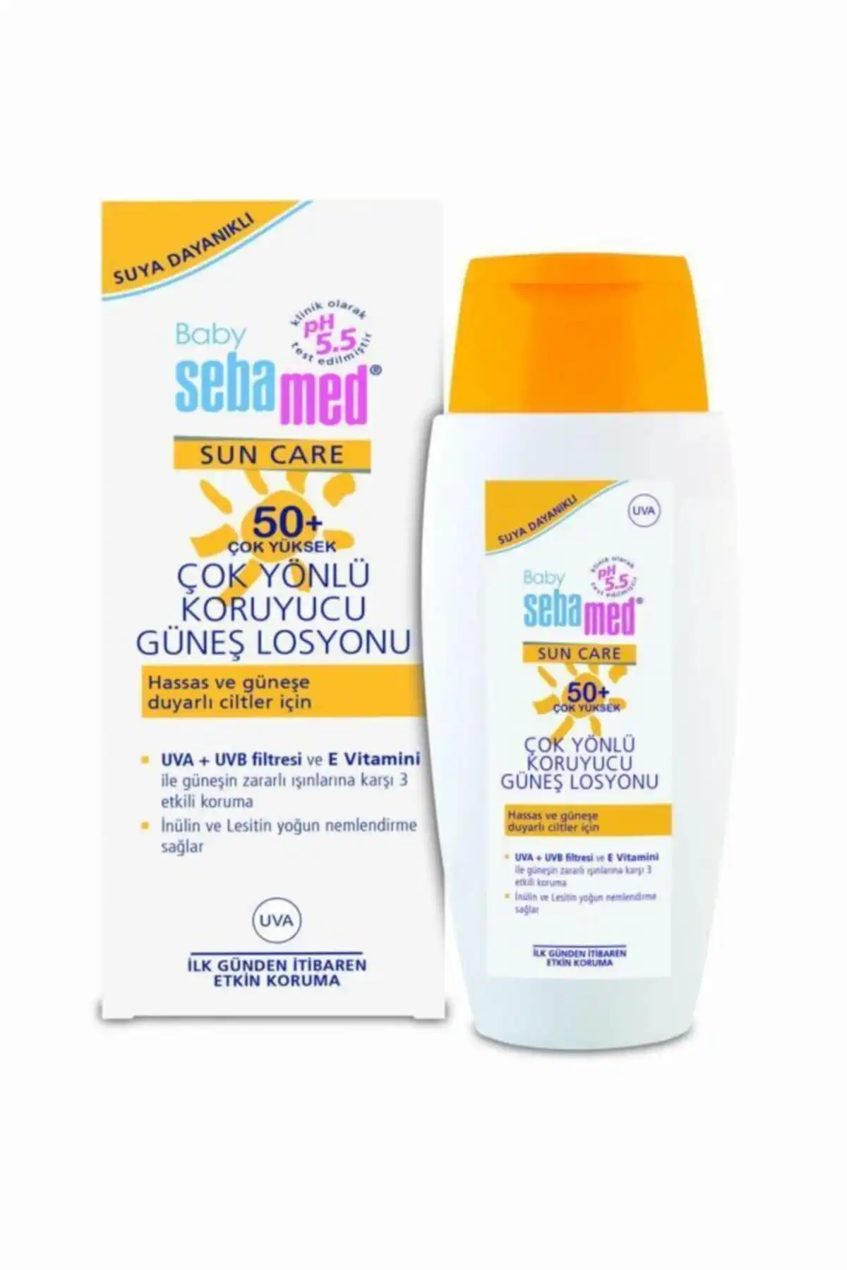 Sun Bebe 50+ Sun Lotion 150 ml برند   Sebamed(سبامد) به رنگ   در دسته ضد آفتاب