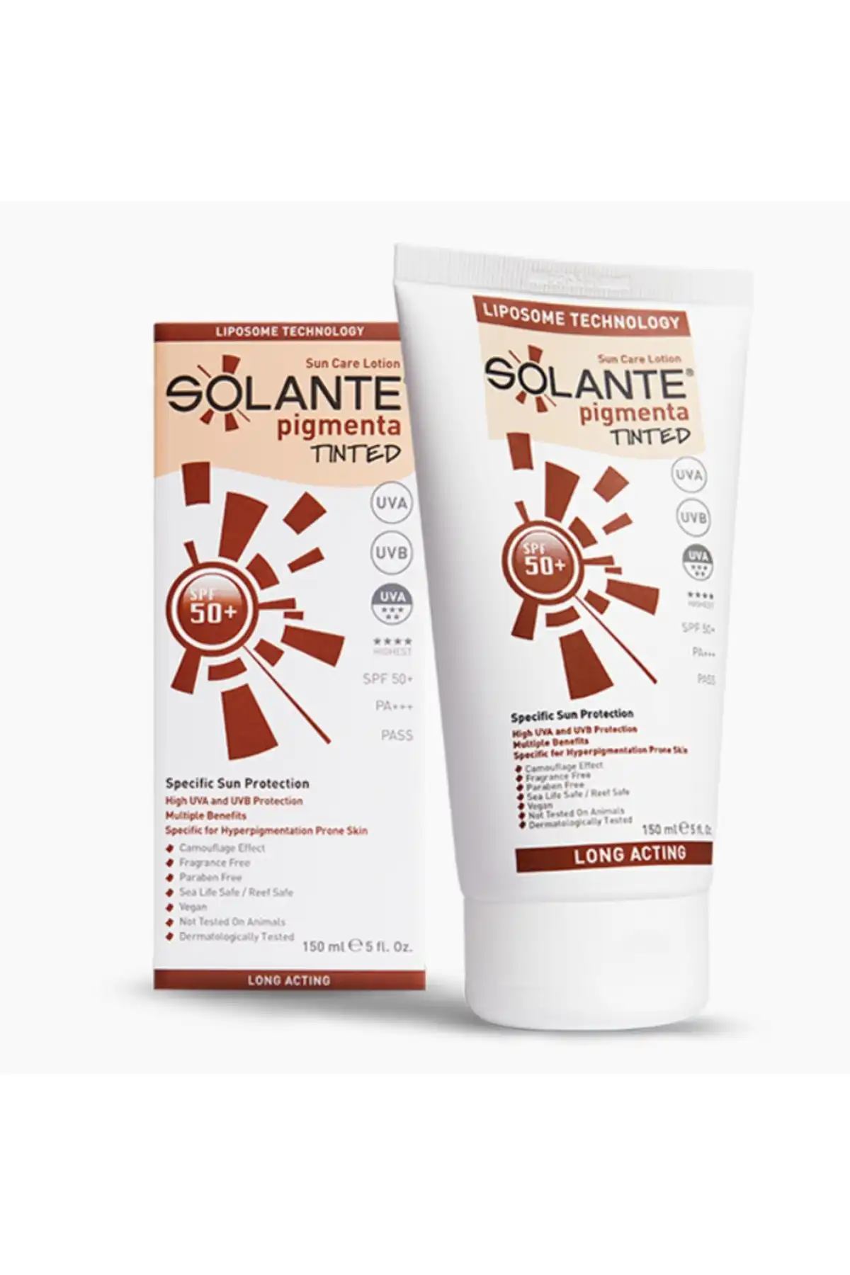 لوسیون Pigmenta Tinted Spf 50+ برند   به رنگ   در دسته ضد آفتاب