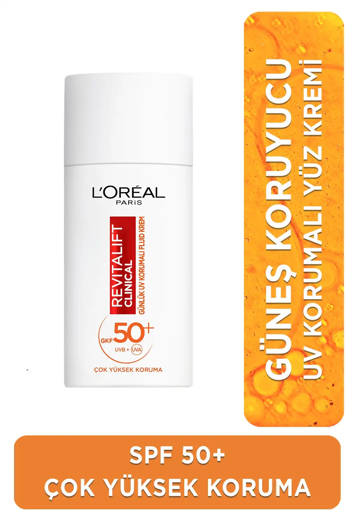 کرم ضد آفتاب صورت Revitalift Clinical Spf 50+ روزانه با محافظت در برابر اشعه ماوراء بنفش بالا 50 میلی لیتر برند   L'Oreal Paris(لورآل پاریس) به رنگ   در دسته ضد آفتاب
