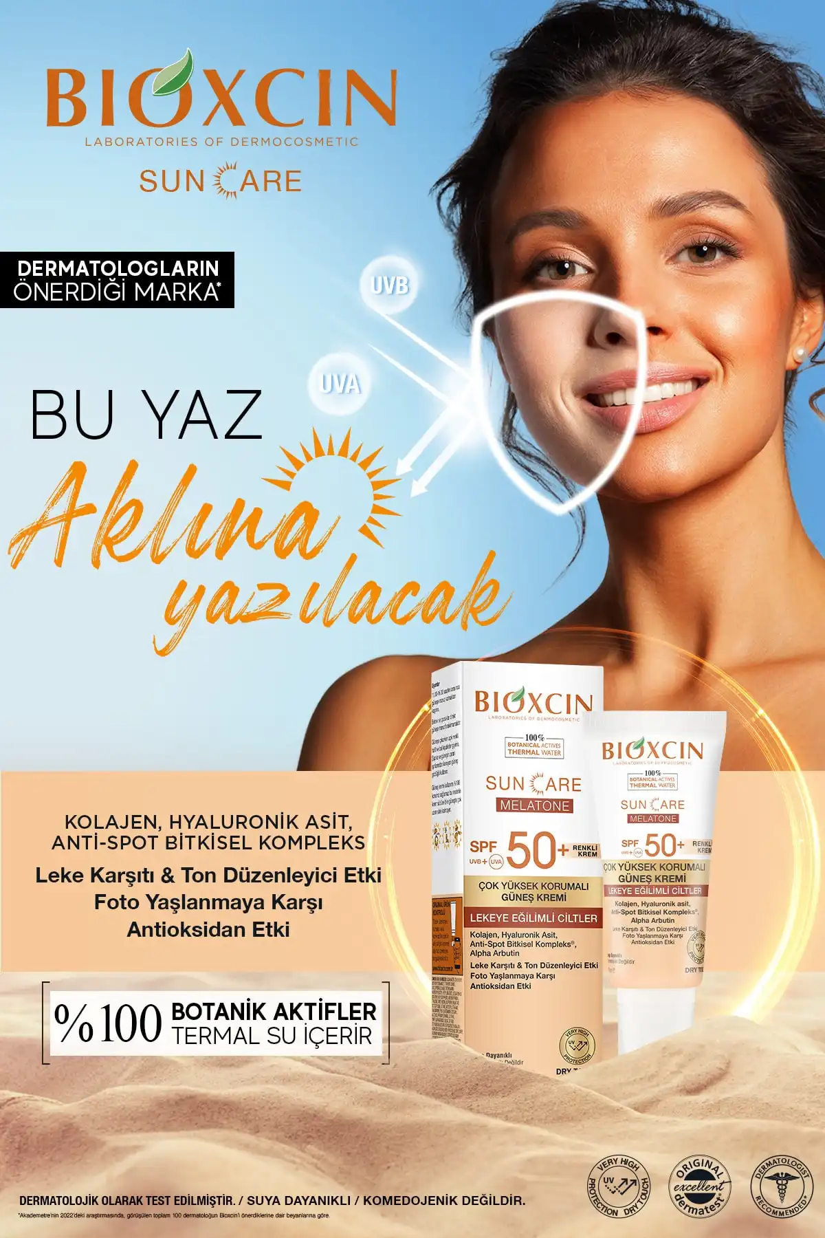 کرم ضد آفتاب رنگی با محافظت بسیار بالا برای پوست های مستعد لک با 50 Spf - Blemish Tinted برند   Bioxcin(بیوکسین) به رنگ   در دسته ضد آفتاب