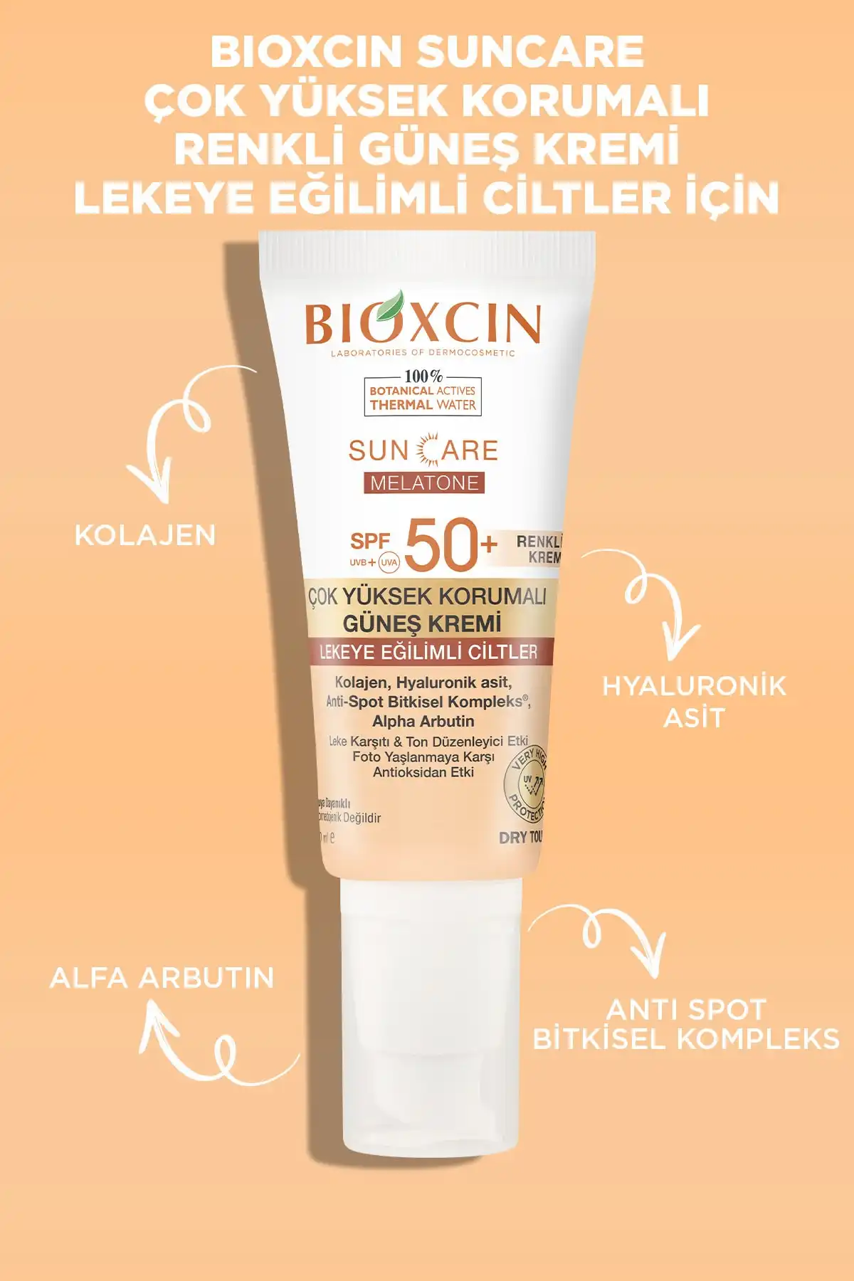 کرم ضد آفتاب رنگی با محافظت بسیار بالا برای پوست های مستعد لک با 50 Spf - Blemish Tinted برند   Bioxcin(بیوکسین) به رنگ   در دسته ضد آفتاب