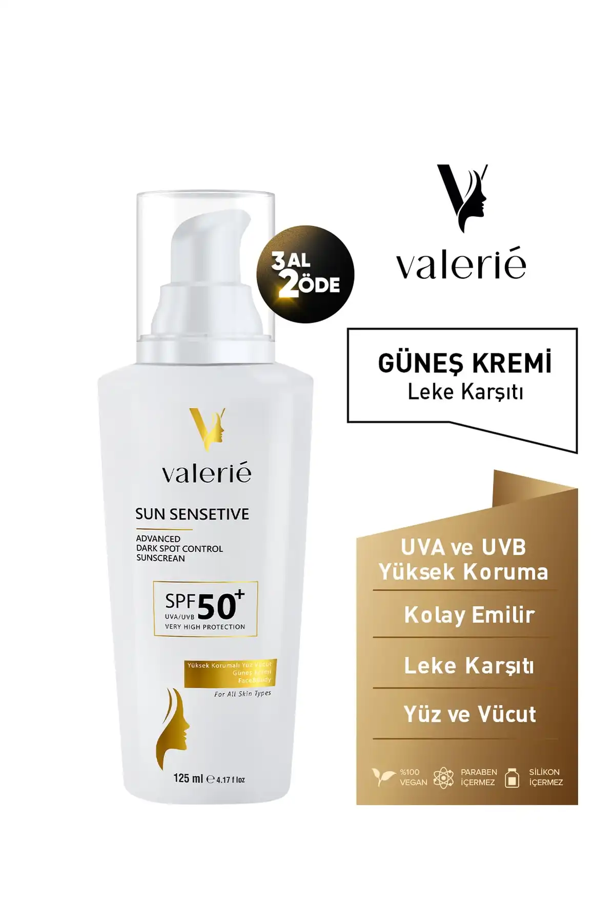 کرم ضدآفتاب تابستانی و زمستانی صورت و بدن با محافظت بالا Spf50+ ضد لک 125 میلی لیتری برند   به رنگ   در دسته ضد آفتاب