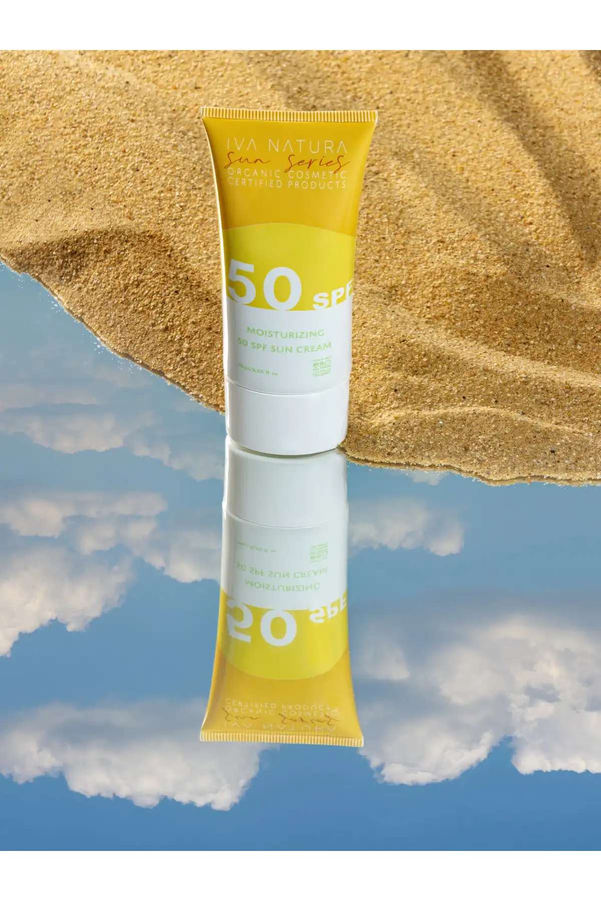 ضد آفتاب تجدید کننده و ضد پیری 50 Spf با فیلتر معدنی 75 میلی لیتر برند   Iva Natura(ایوا ناتورا) به رنگ   در دسته ضد آفتاب