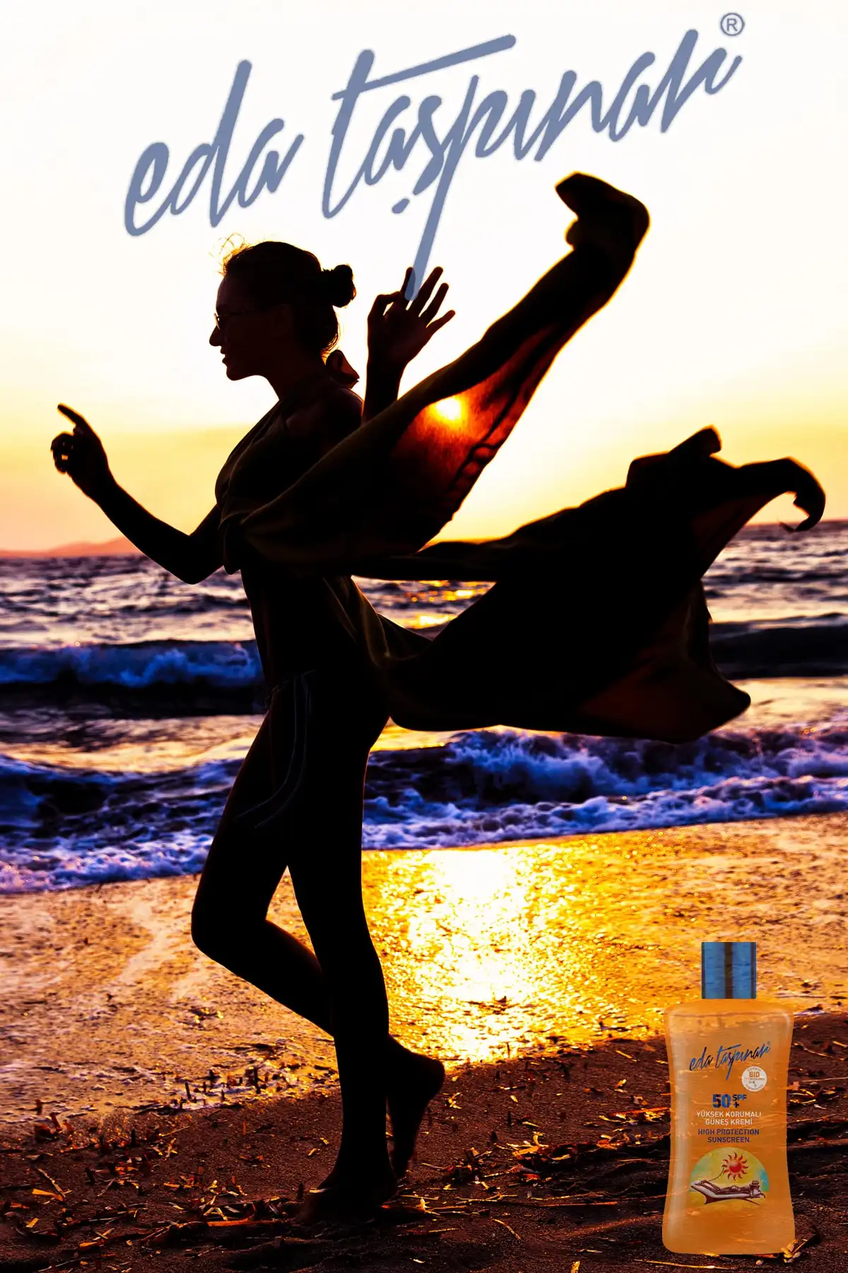 ضد آفتاب با محافظت بالا Spf50+ - 200 میلی لیتر برند   Eda Taşpınar(ادا تاسپینار) به رنگ   در دسته ضد آفتاب